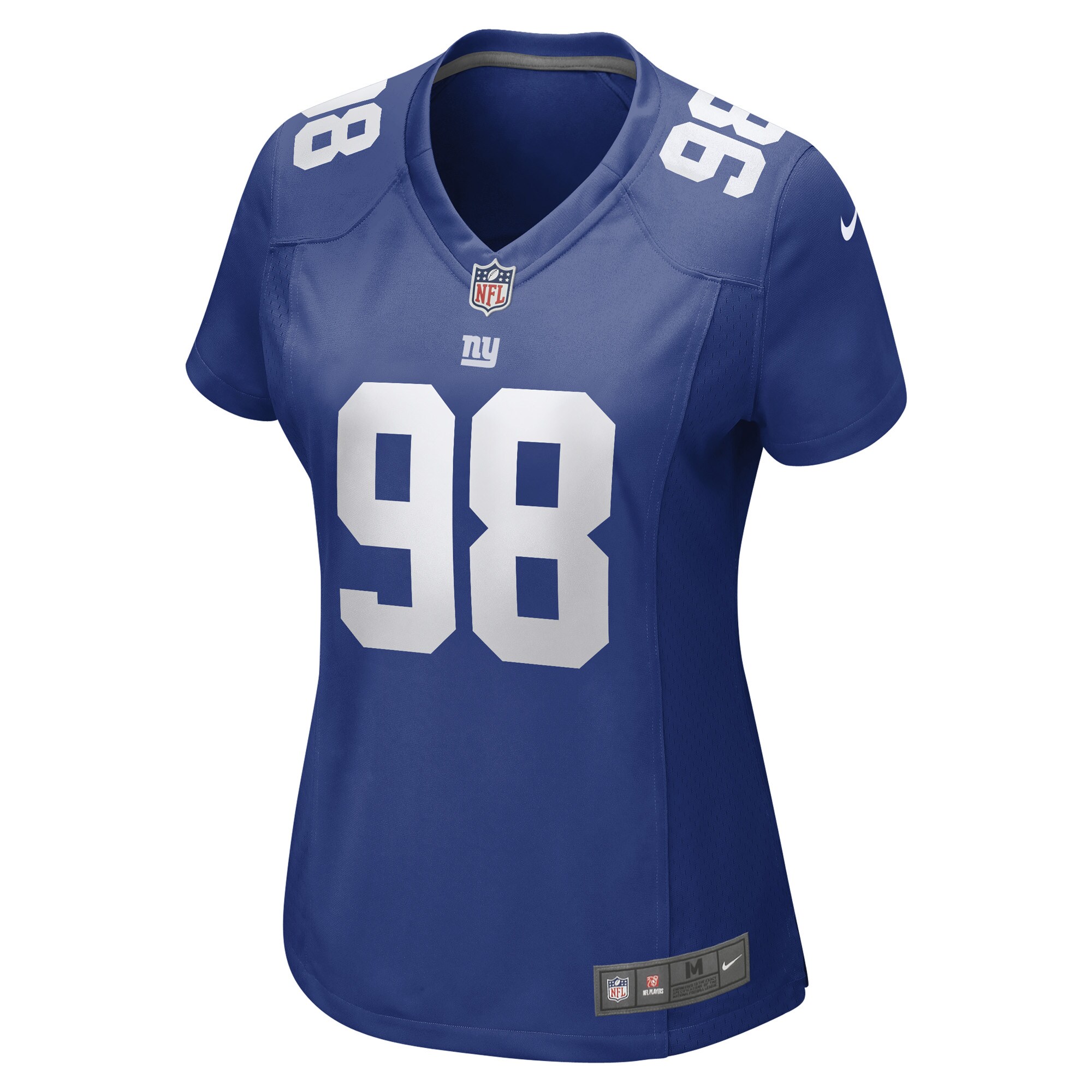 New York Giants D.J. Davidson Royal Game Player NFL Jersey Women's
