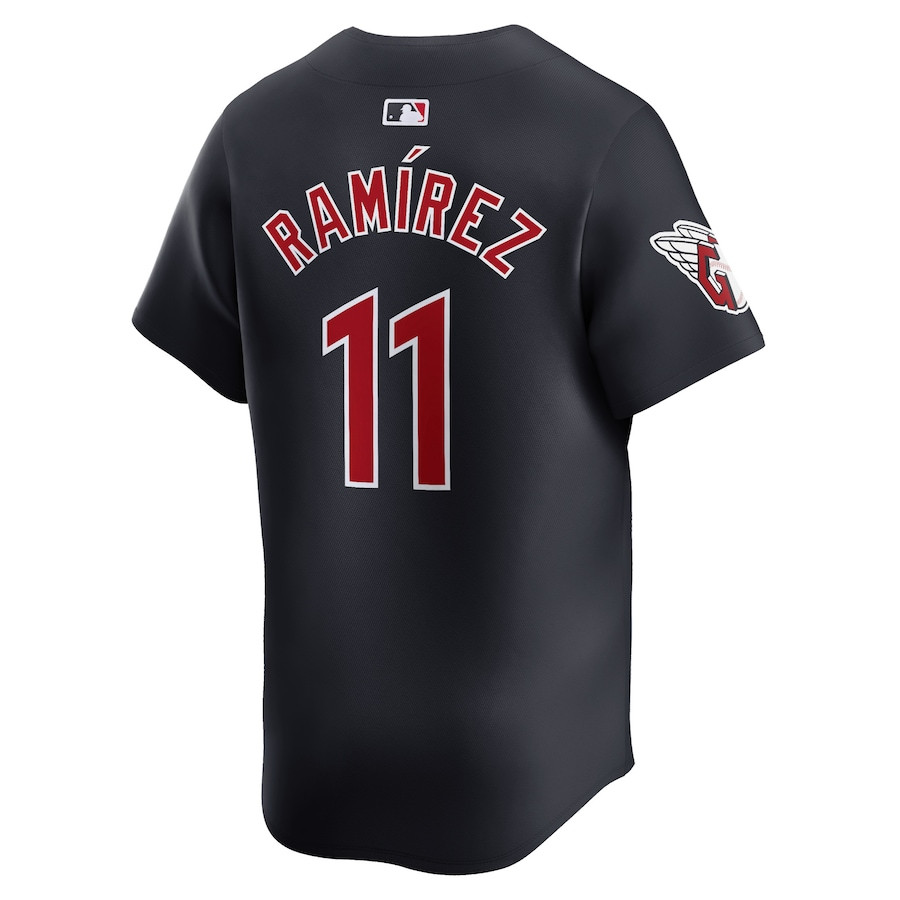 Jos? Ram?rez 11 Cleveland Guardians Alternate Limited Navy MLB Jersey Men's