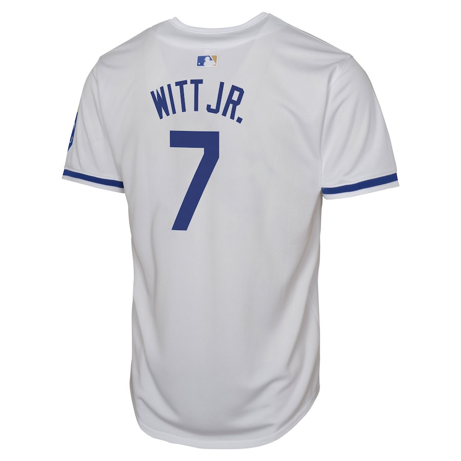 Bobby Witt Jr. 7 Kansas City Royals Home Limited Player White MLB Jersey Youth