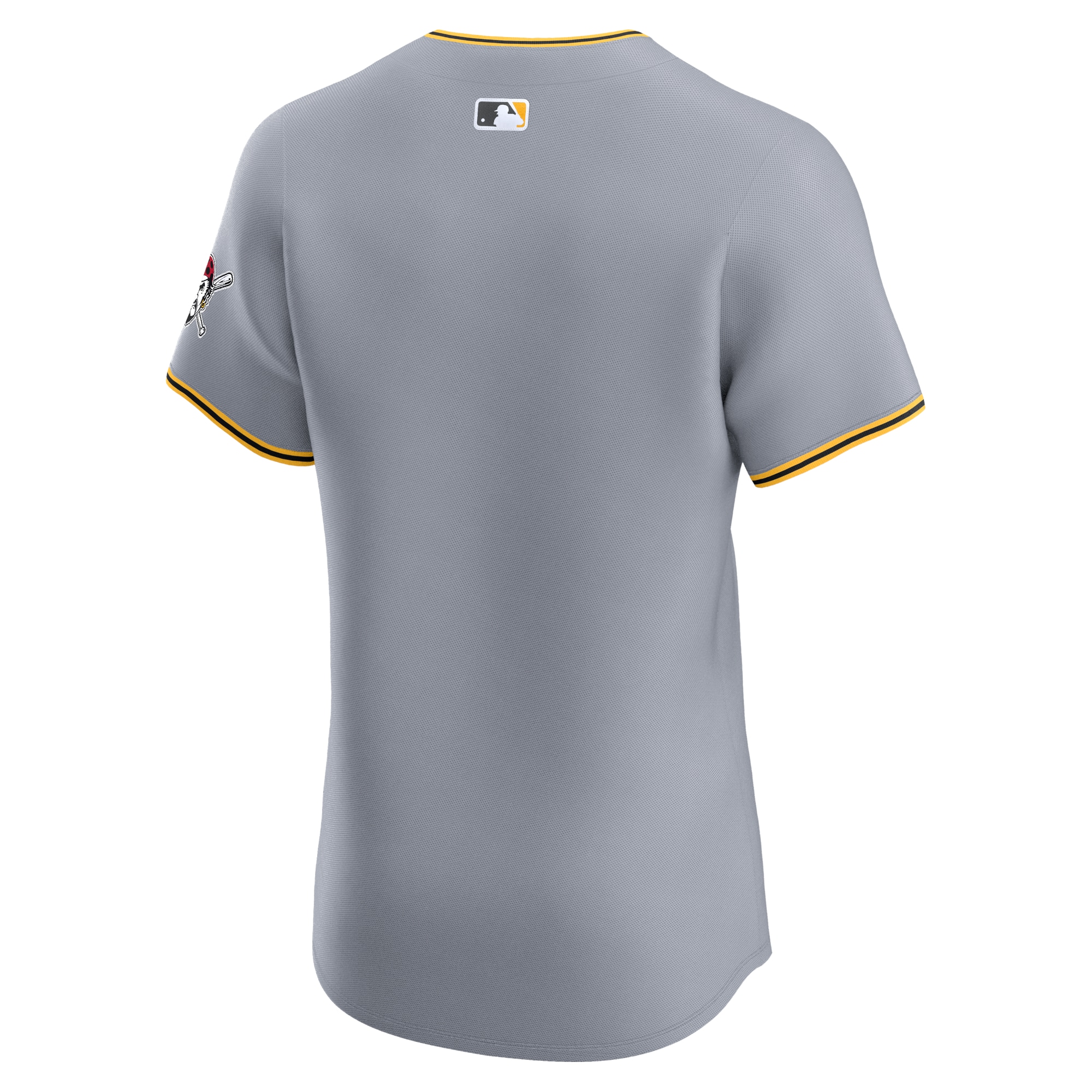 Pittsburgh Pirates Gray Road Vapor Premier Elite Patch MLB Jersey Men's