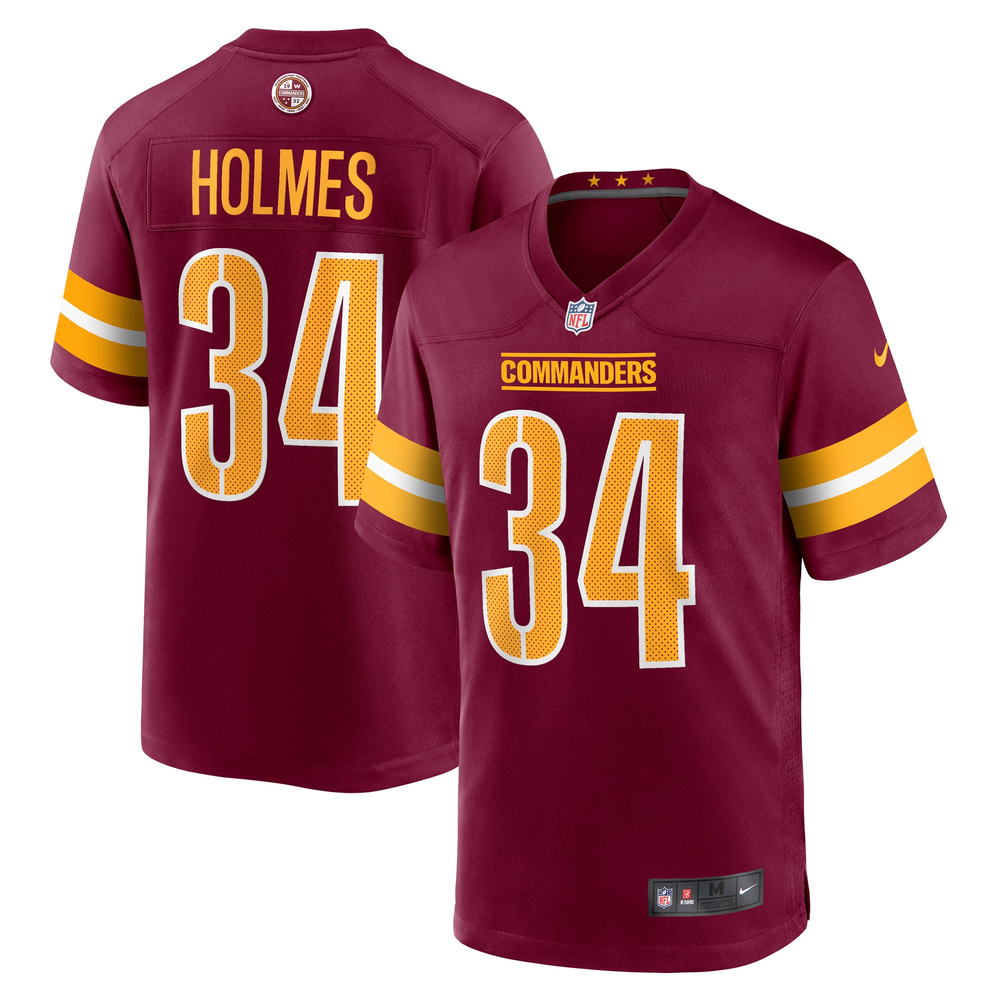 Washington Commanders Christian Holmes Burgundy Player Game NFL Jersey Men's