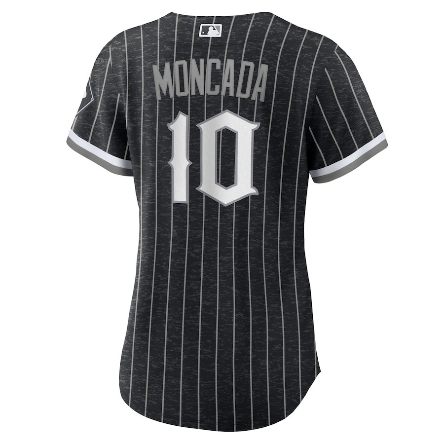 Yoan Moncada 10 Chicago White Sox City Connect Player Black MLB Jersey Women's