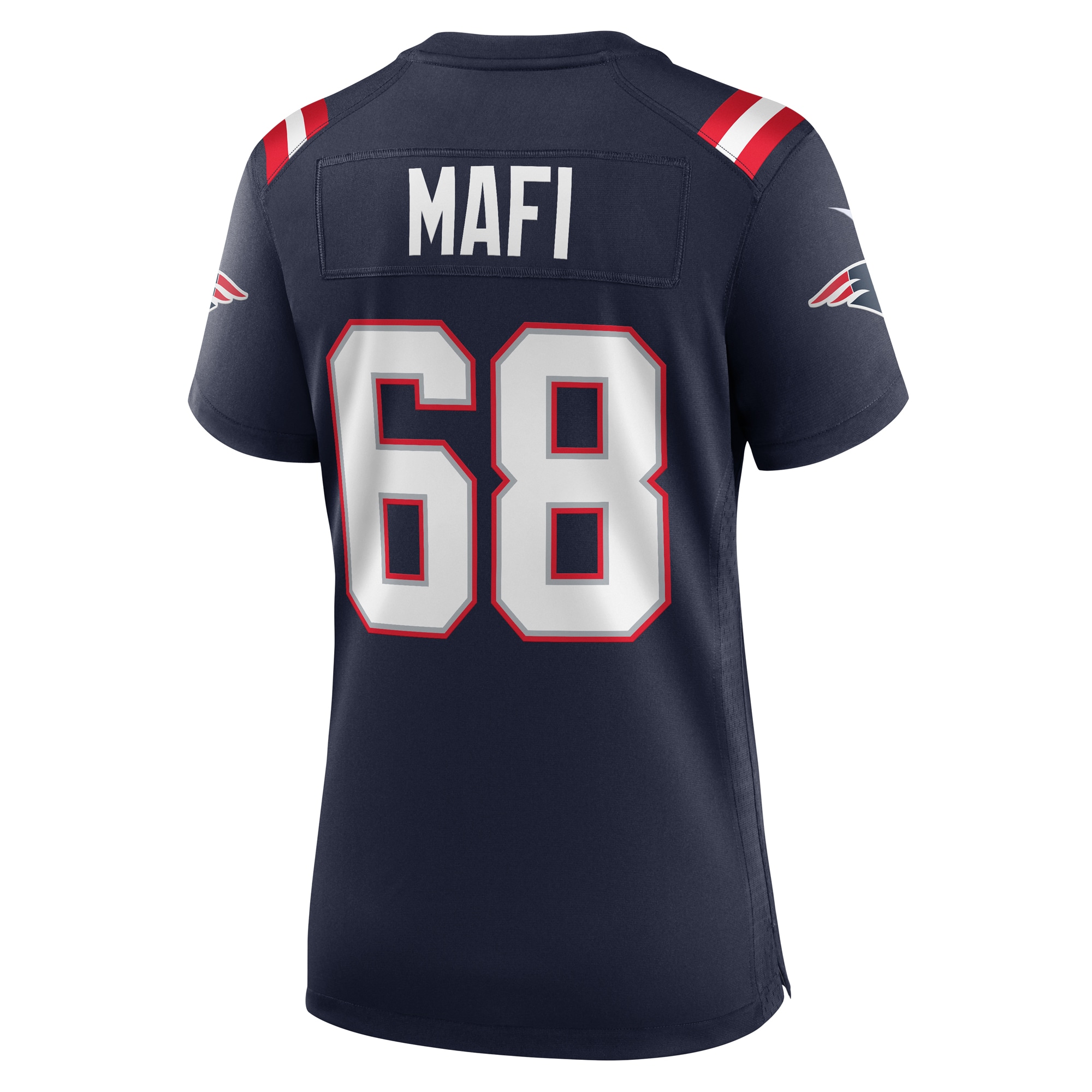 New England Patriots Atonio Mafi Navy Team Game NFL Jersey Women's