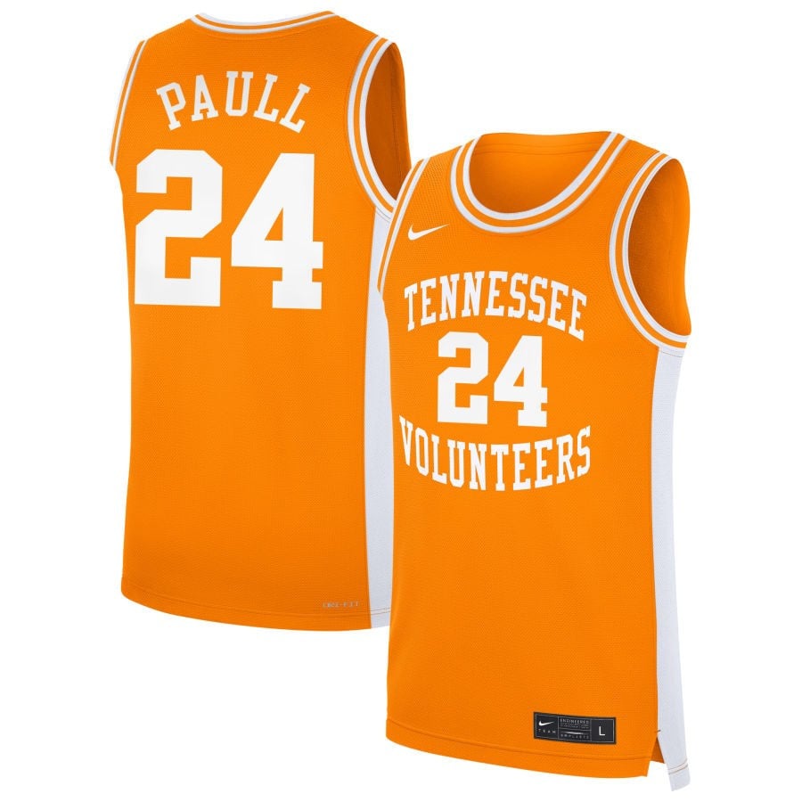 Gavin Paull 24 Tennessee Volunteer Unisex NIL Orange NCAA Jersey Unisex