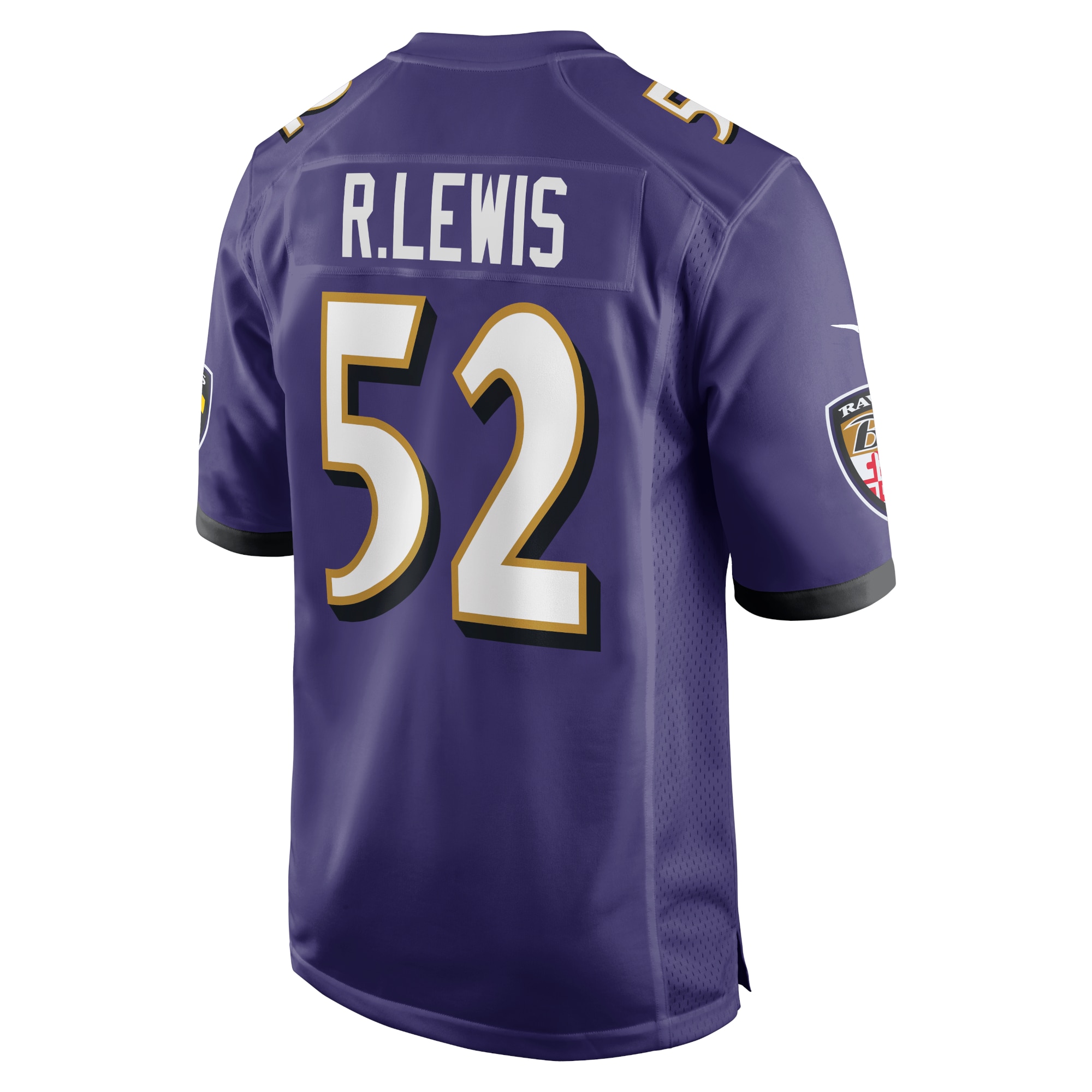 Baltimore Ravens Ray Lewis Purple Retired Player Game NFL Jersey Men's