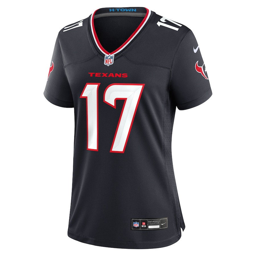 Kris Boyd 17 Houston Texans Team Game Navy NFL Jersey Women's