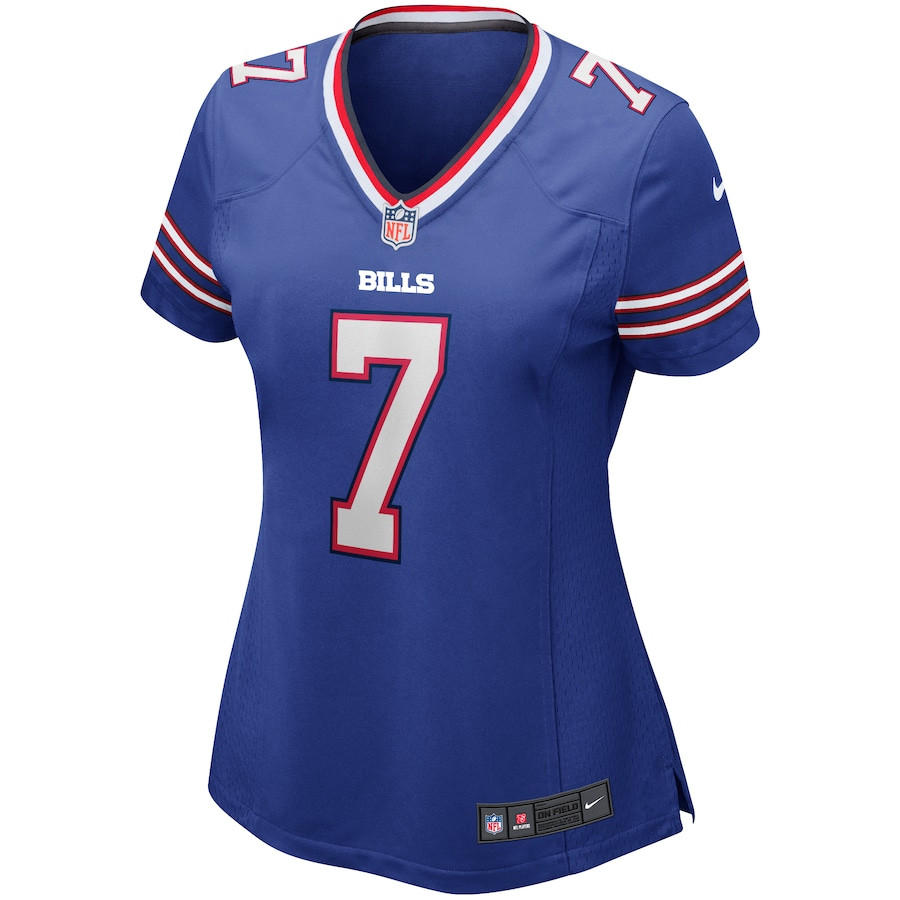 Doug Flutie 7 Buffalo Bills Game Retired Royal NFL Jersey Women's