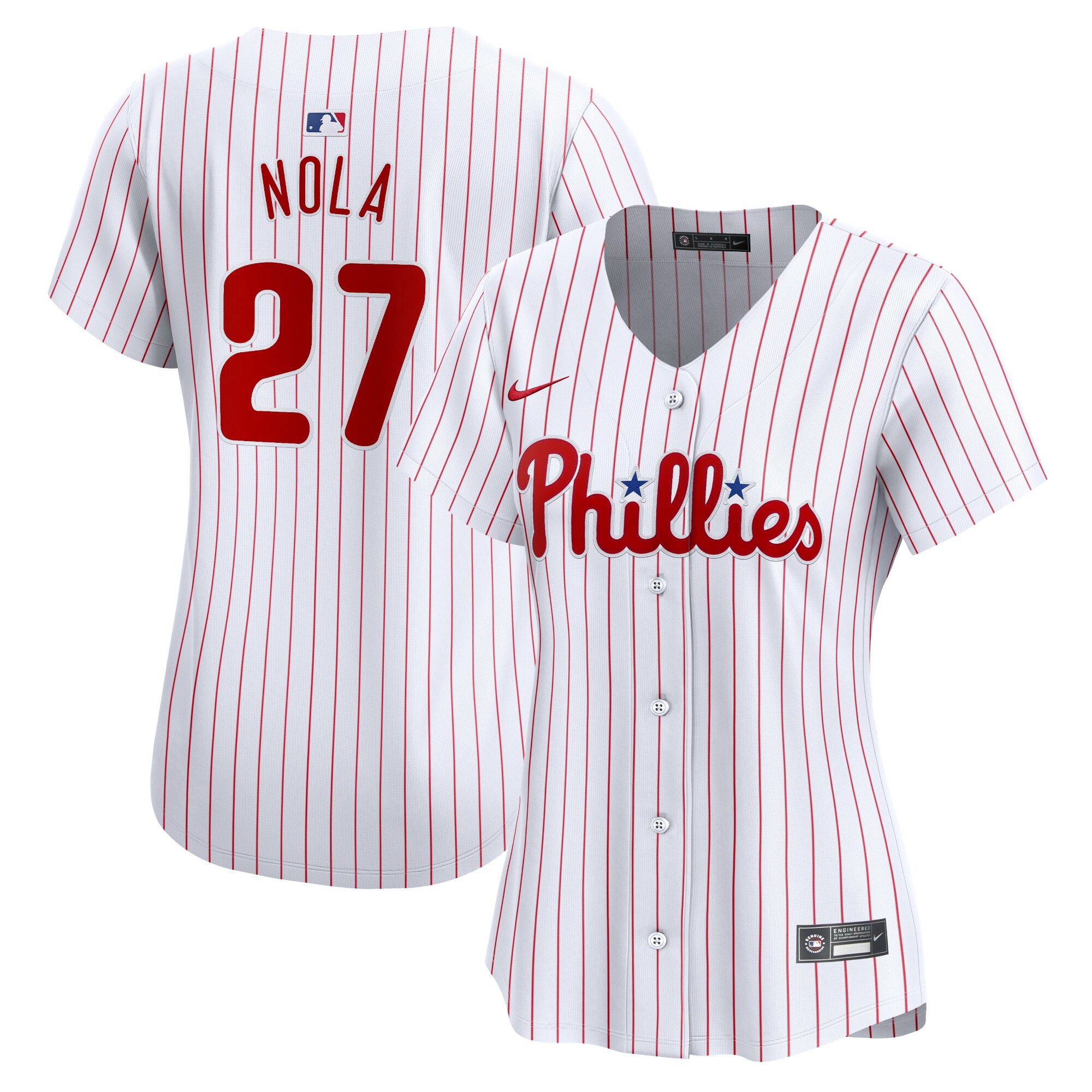 Philadelphia Phillies Aaron Nola White Home Limited Player MLB Jersey Women's