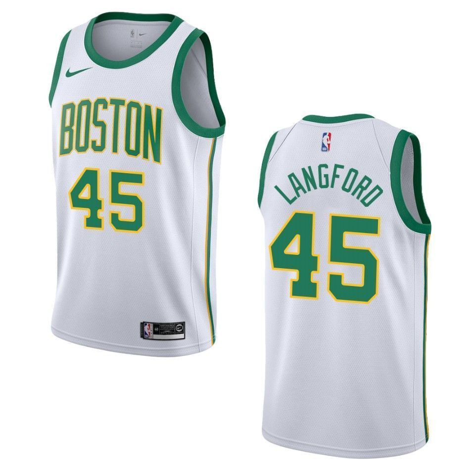 Boston Celtics 45 Romeo Langford City Swingman White NBA Jersey Men's