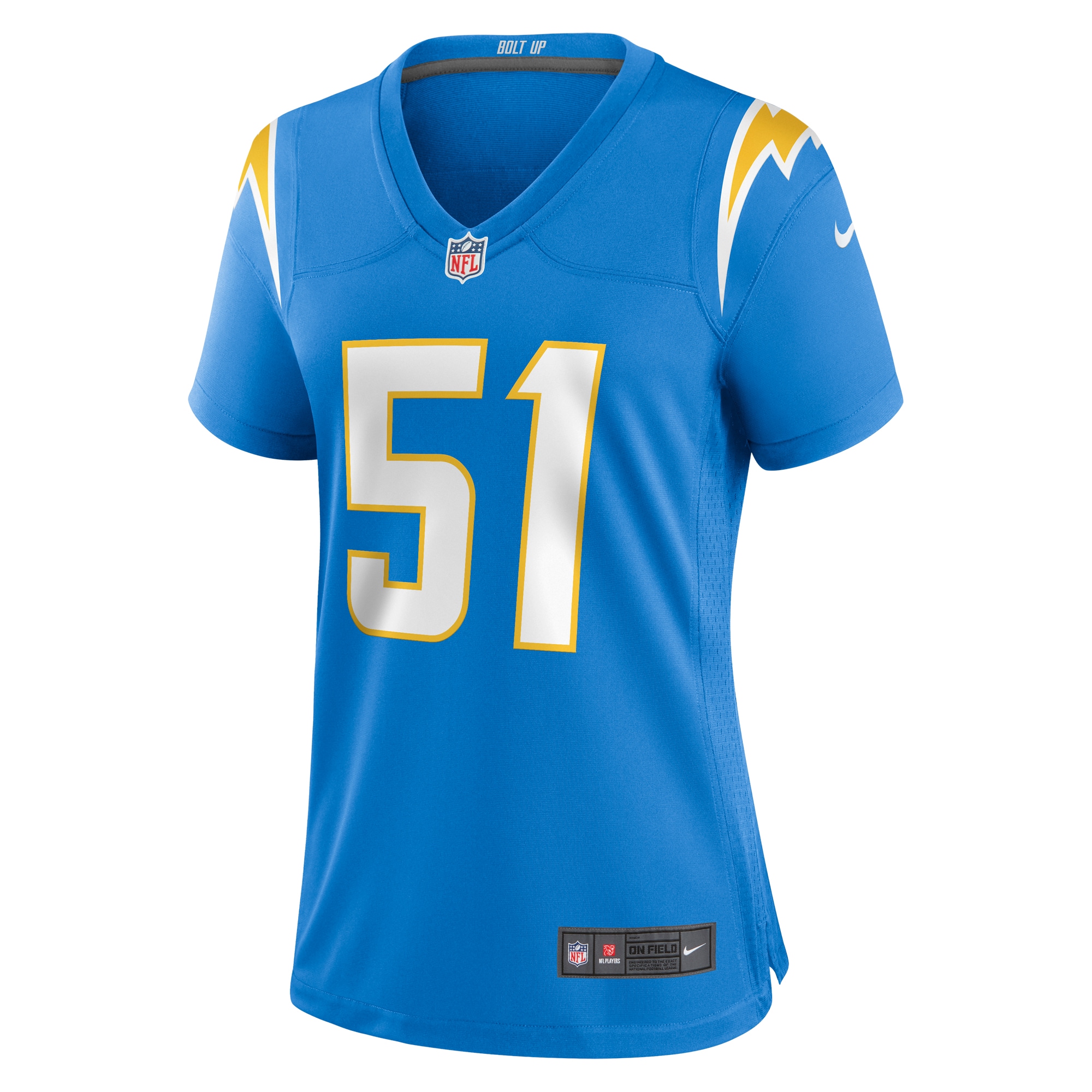 Los Angeles Chargers Sebastian Joseph-Day Powder Blue Game Player NFL Jersey Women's