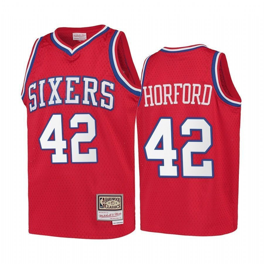 Al Horford Philadelphia 76ers Hardwood Classics Kids Red NBA Jersey Youth