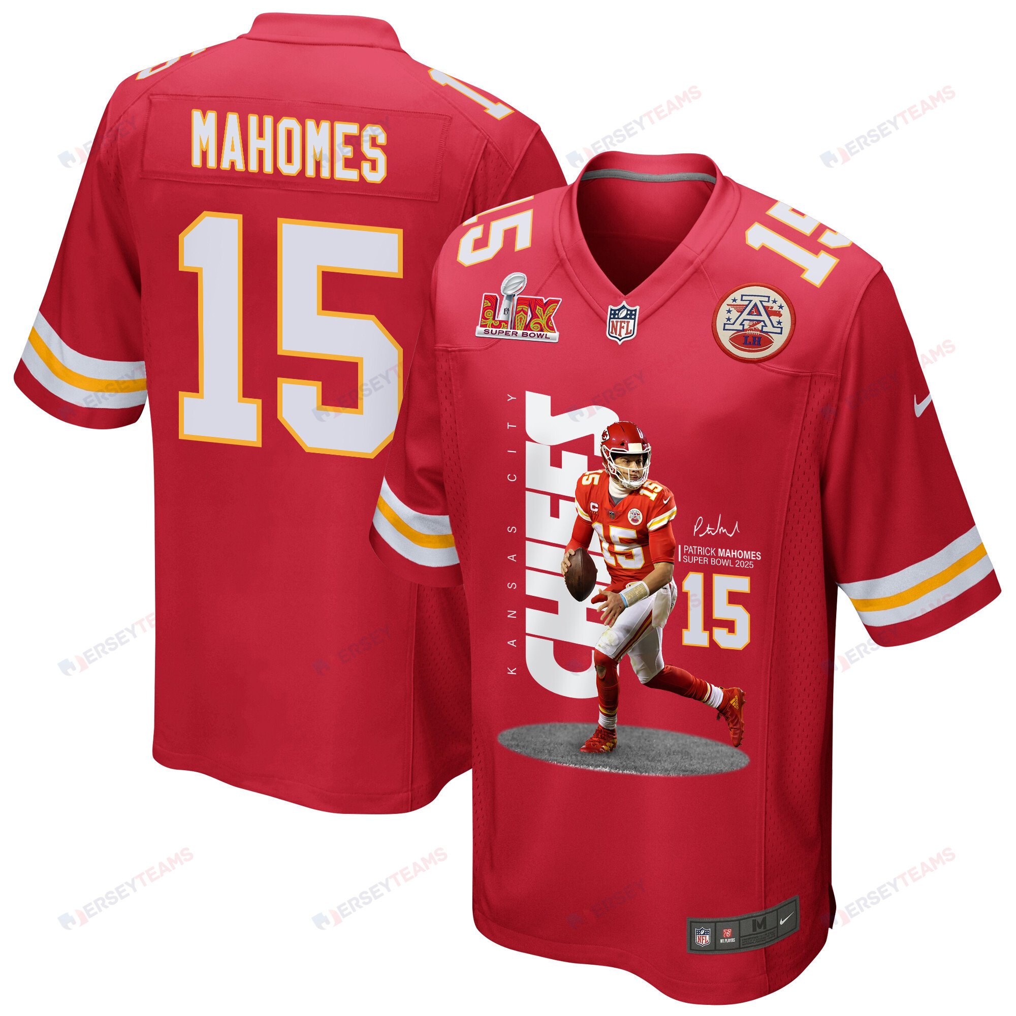 Patrick Mahomes 15 Kansas City Chiefs The Legend Game Red NFL Jersey Men's