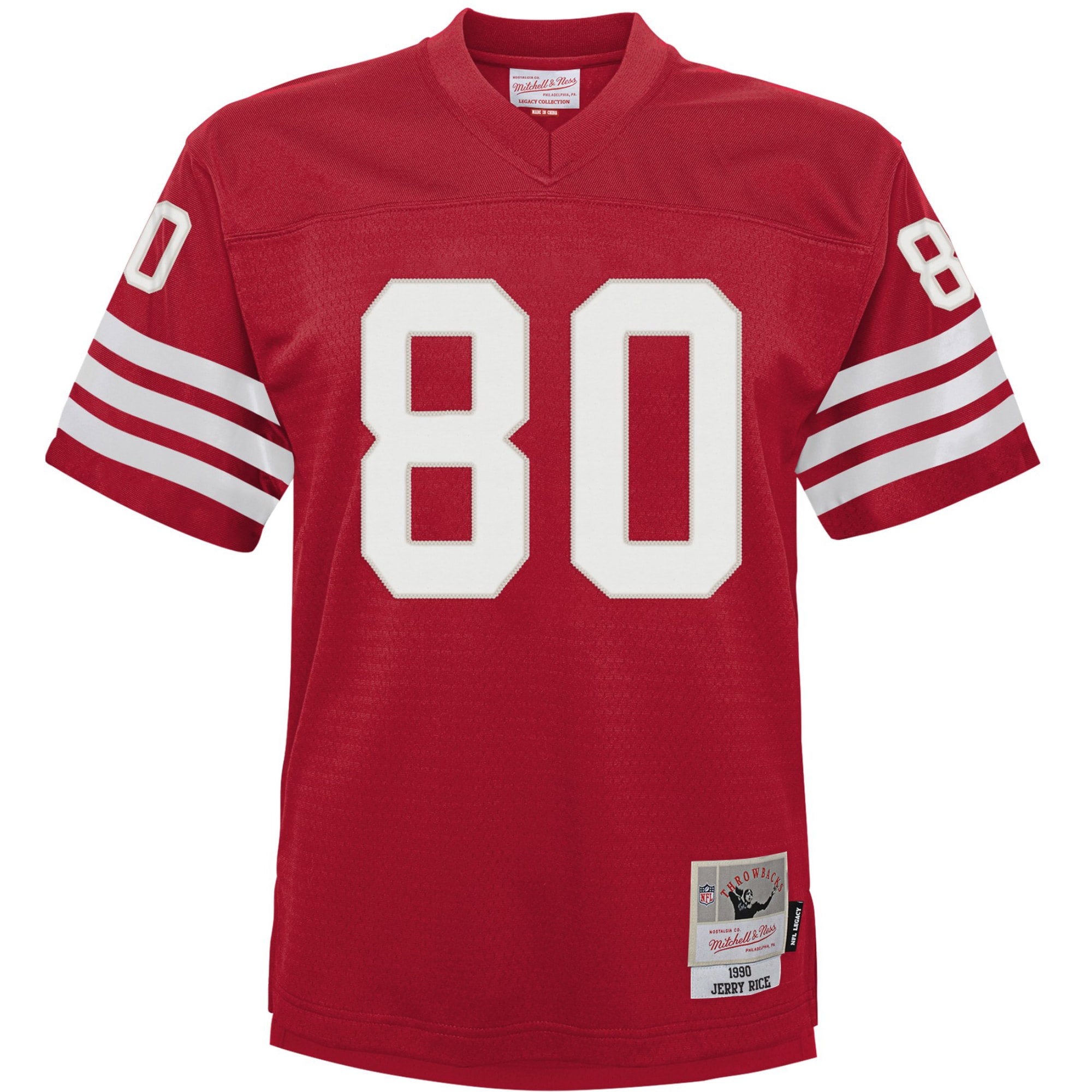 Infant San Francisco 49ers Jerry Rice Mitchell Ness Scarlet 1990 Retired Legacy NFL Jersey Men's