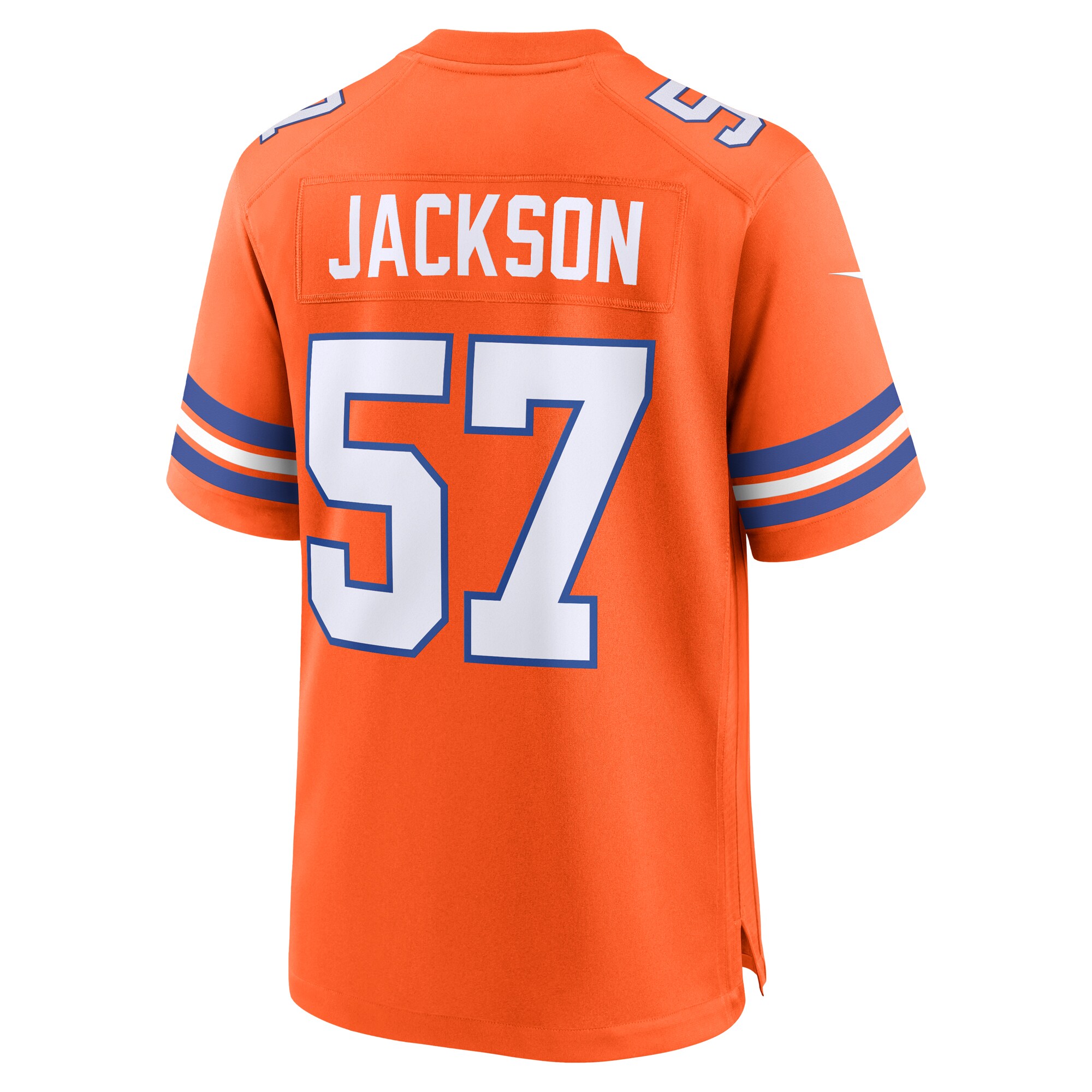Denver Broncos Tom Jackson Orange Mile High Collection 1977 Throwback Retired Player Game NFL Jersey Men's