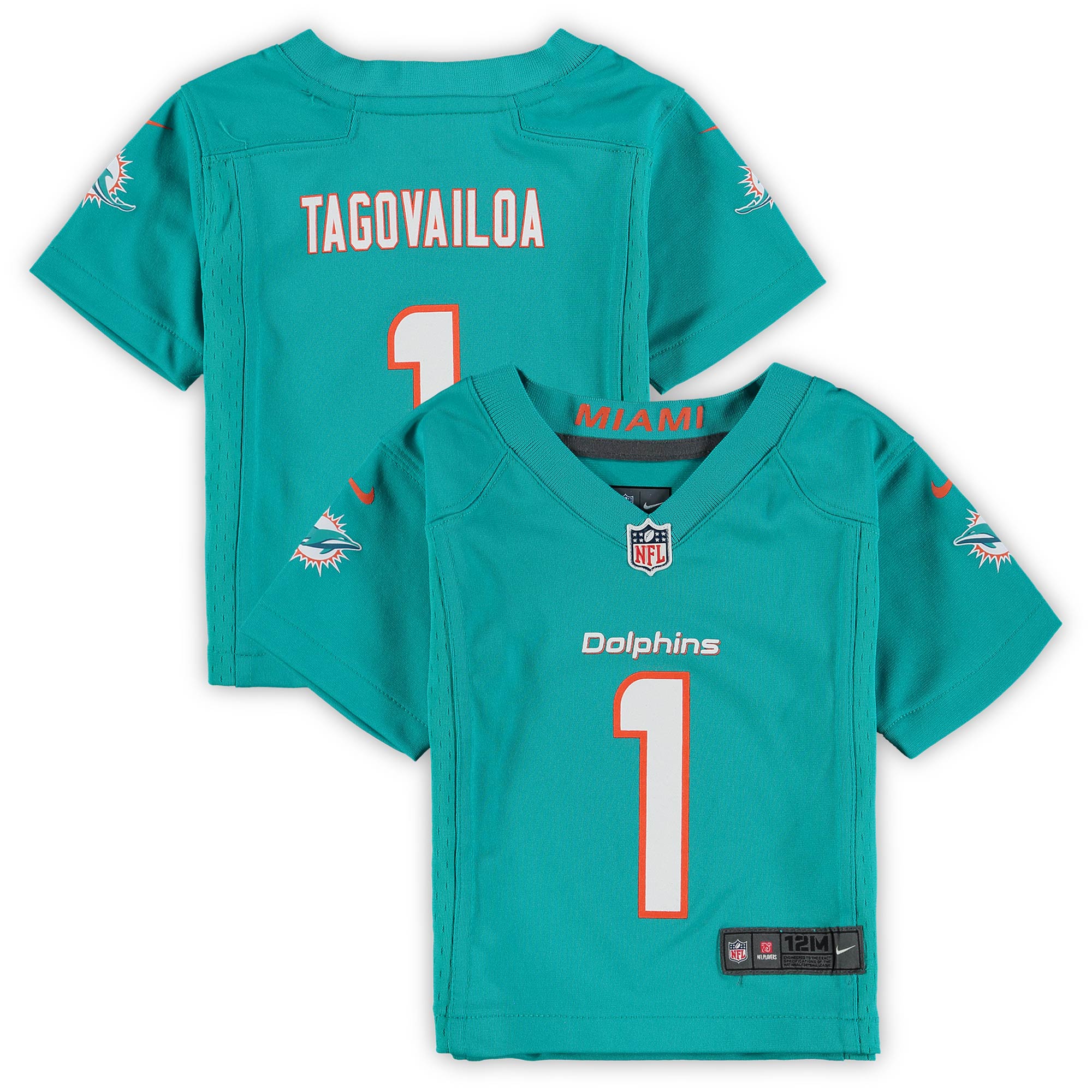 Infant Miami Dolphins Tua Tagovailoa Aqua Game NFL Jersey Men's