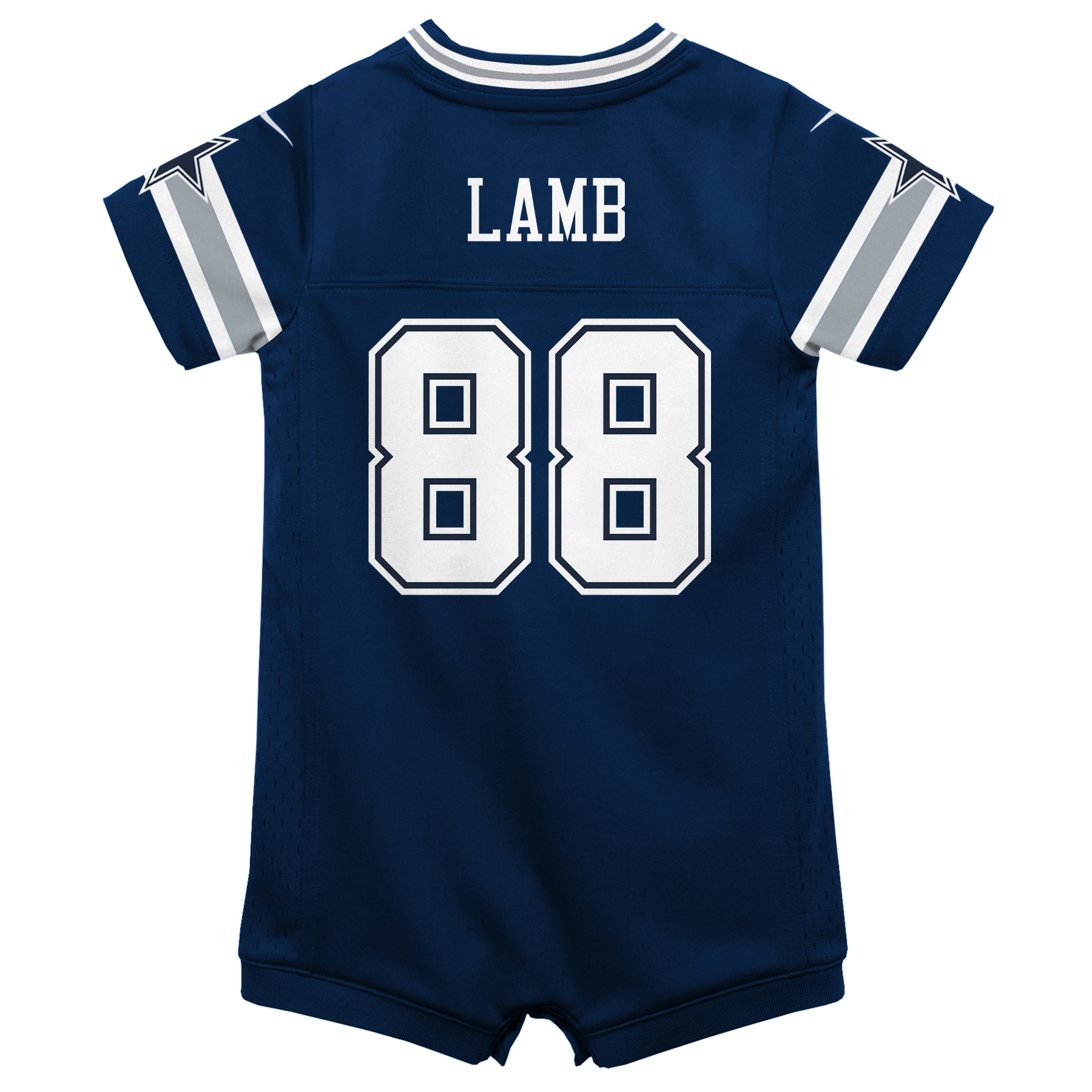 Infant Dallas Cowboys CeeDee Lamb Navy Game Romper NFL Jersey Men's