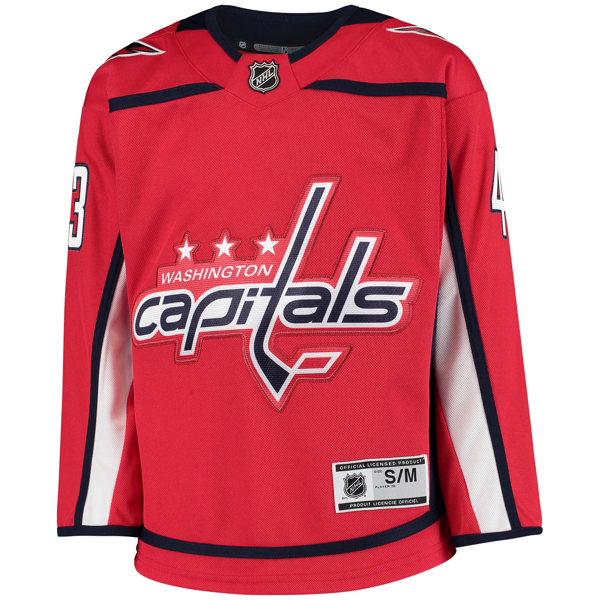 Washington Capitals Tom Wilson Red Home Premier Player NHL Jersey Youth