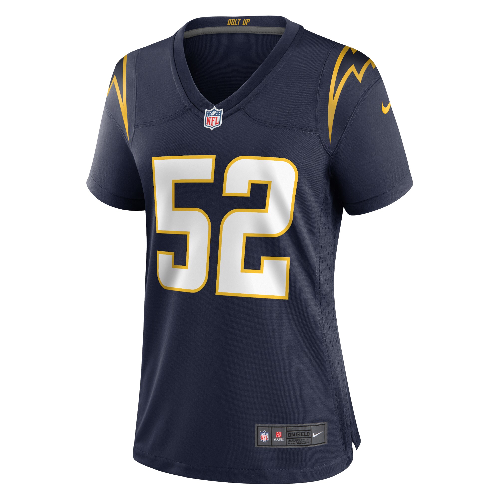 Los Angeles Chargers Khalil Mack Navy Alternate Game NFL Jersey Women's