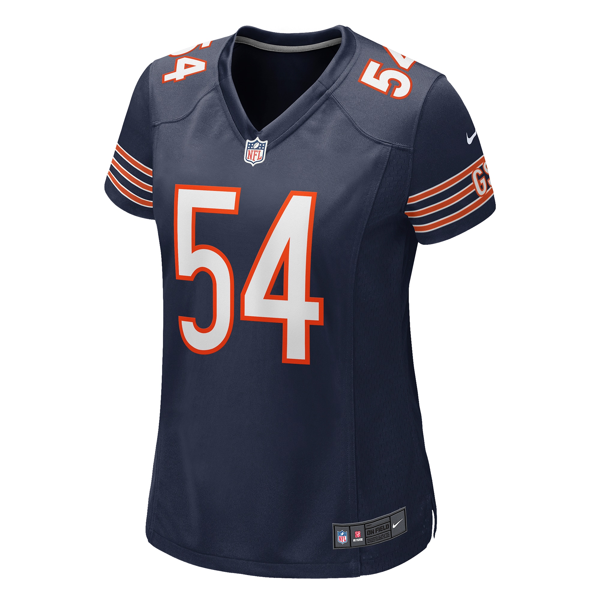 Chicago Bears Brian Urlacher Navy Game Retired Player NFL Jersey Women's