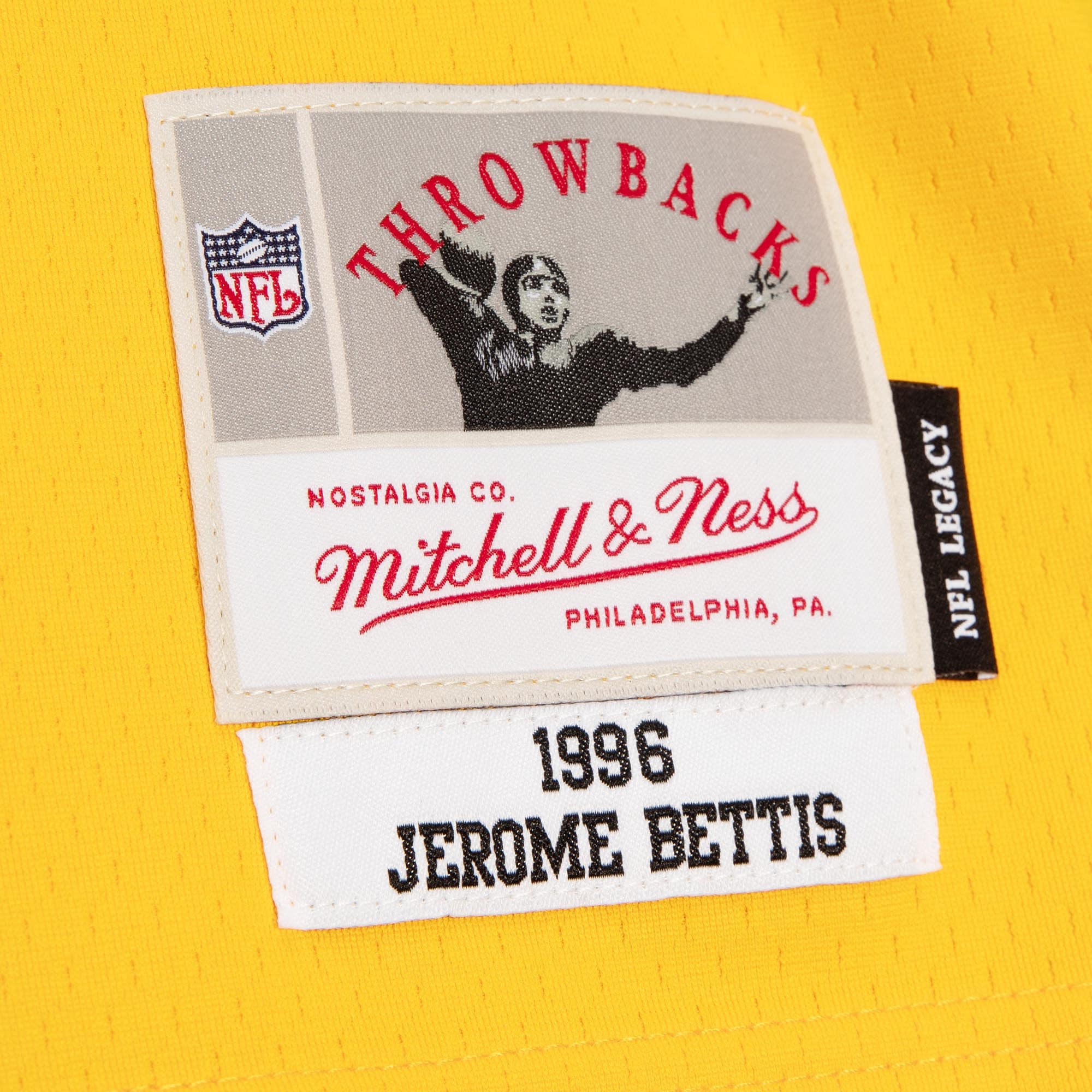 Pittsburgh Steelers Jerome Bettis Mitchell Ness Black/Gold 1996 Split Legacy NFL Jersey Men's