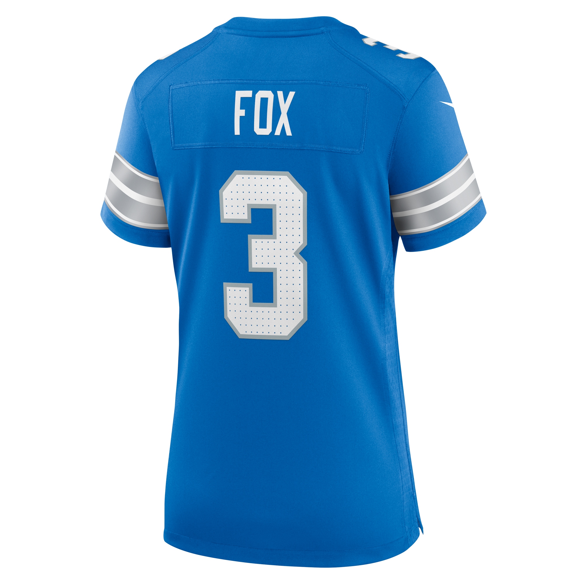 Detroit Lions Jack Fox Blue Team Game NFL Jersey Women's