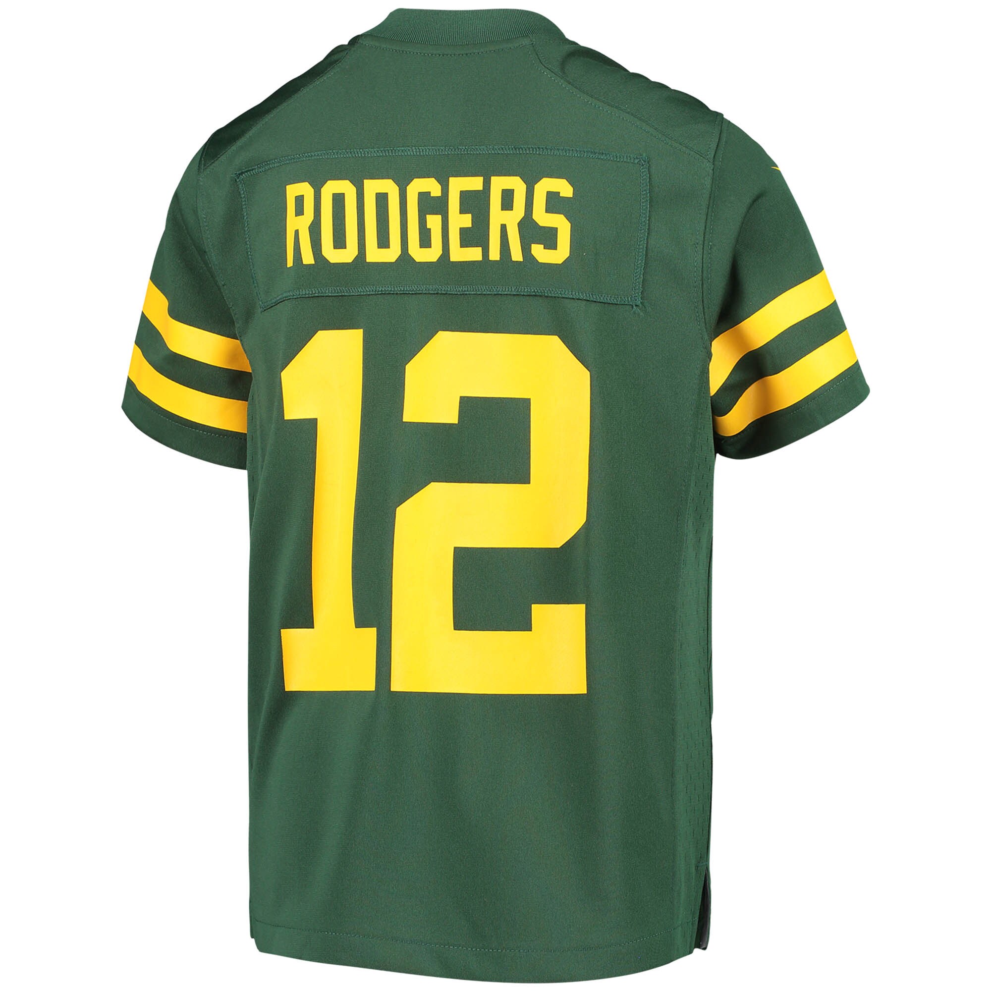 Green Bay Packers Aaron Rodgers Green Game NFL Jersey Youth