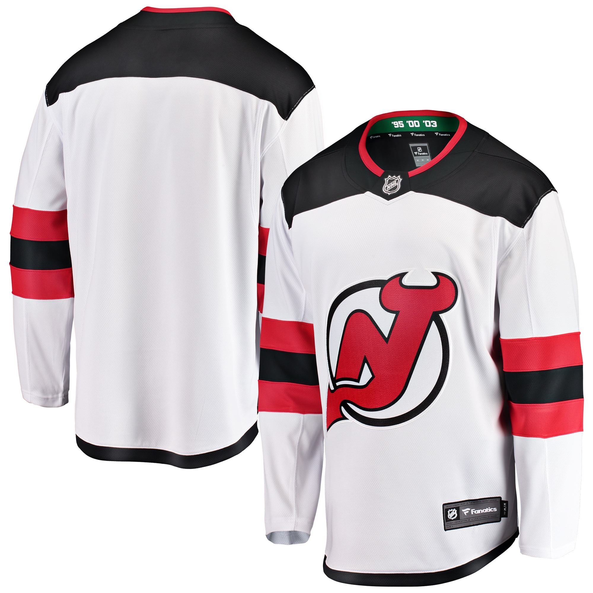 New Jersey Devils White Away Breakaway NHL Jersey Youth