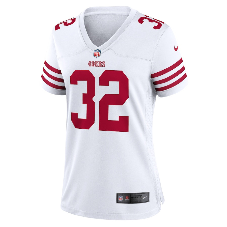 Ricky Watters 32 San Francisco 49ers Retired Game White NFL Jersey Women's