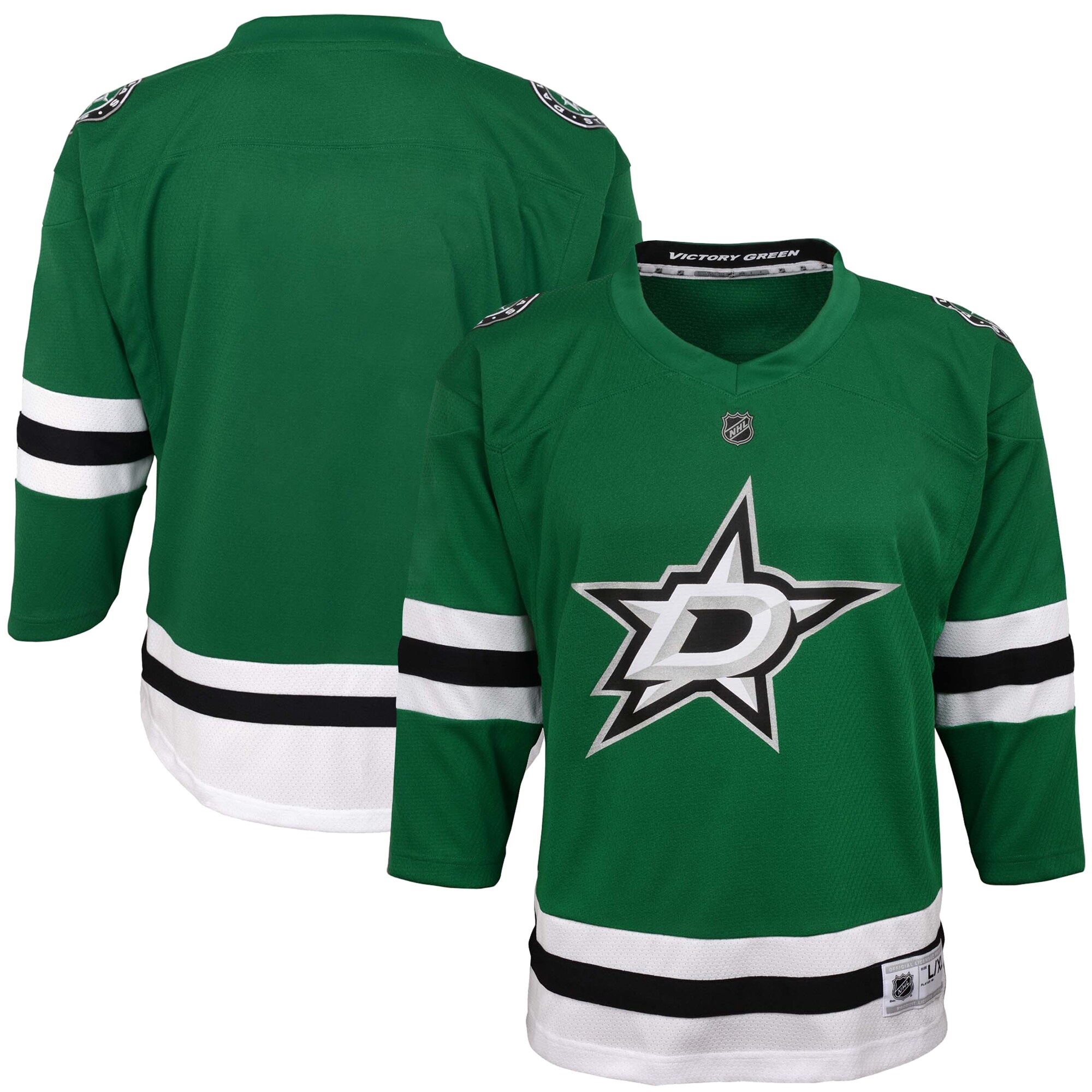 Dallas Stars Green Home Blank NHL Jersey Youth