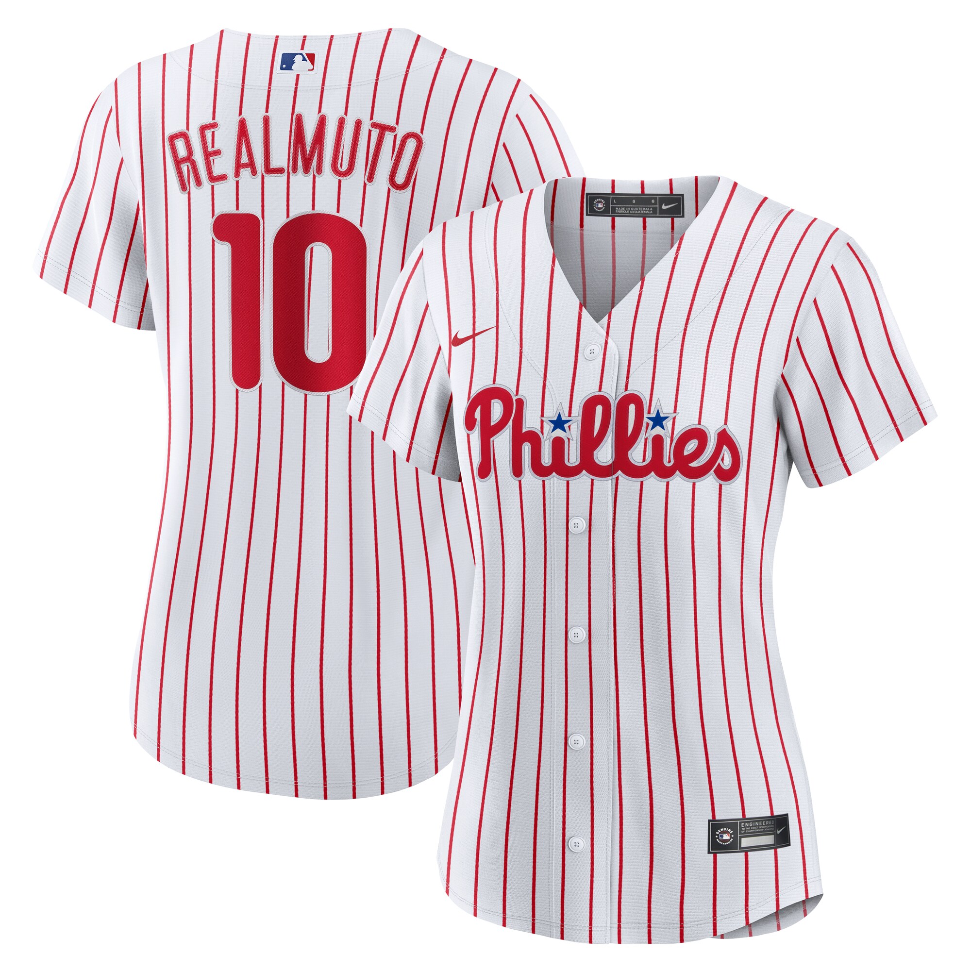 Philadelphia Phillies J.T. Realmuto White Home MLB Jersey Women's
