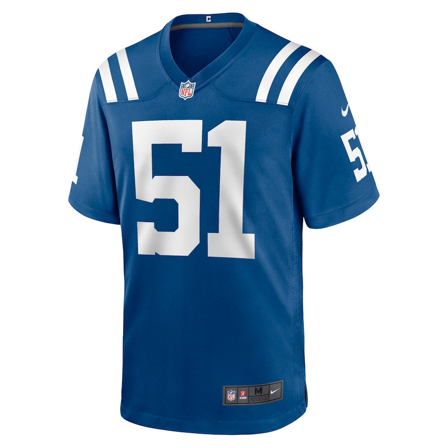 Kwity Paye 51 Indianapolis Colts Game Royal NFL Jersey Men's