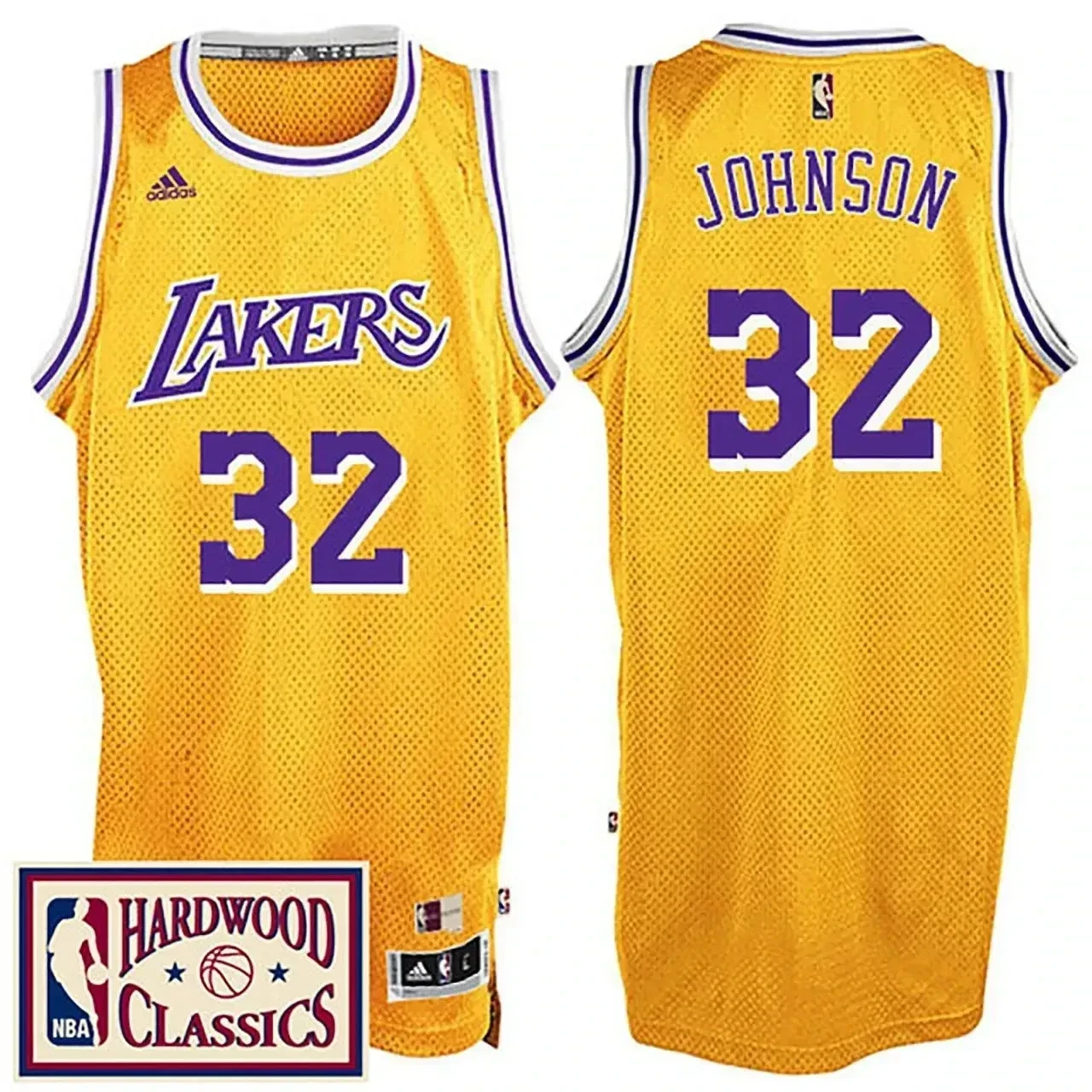 2016-17 Season Los Angeles Lakers 32 Hardwood Classics Throwback Gold Magic Johnson NBA Jersey Men's
