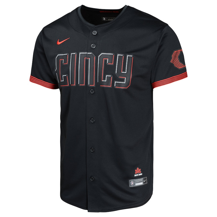 Ken Griffey Jr. 30 Cincinnati Reds City Connect Limited Black MLB Jersey Youth