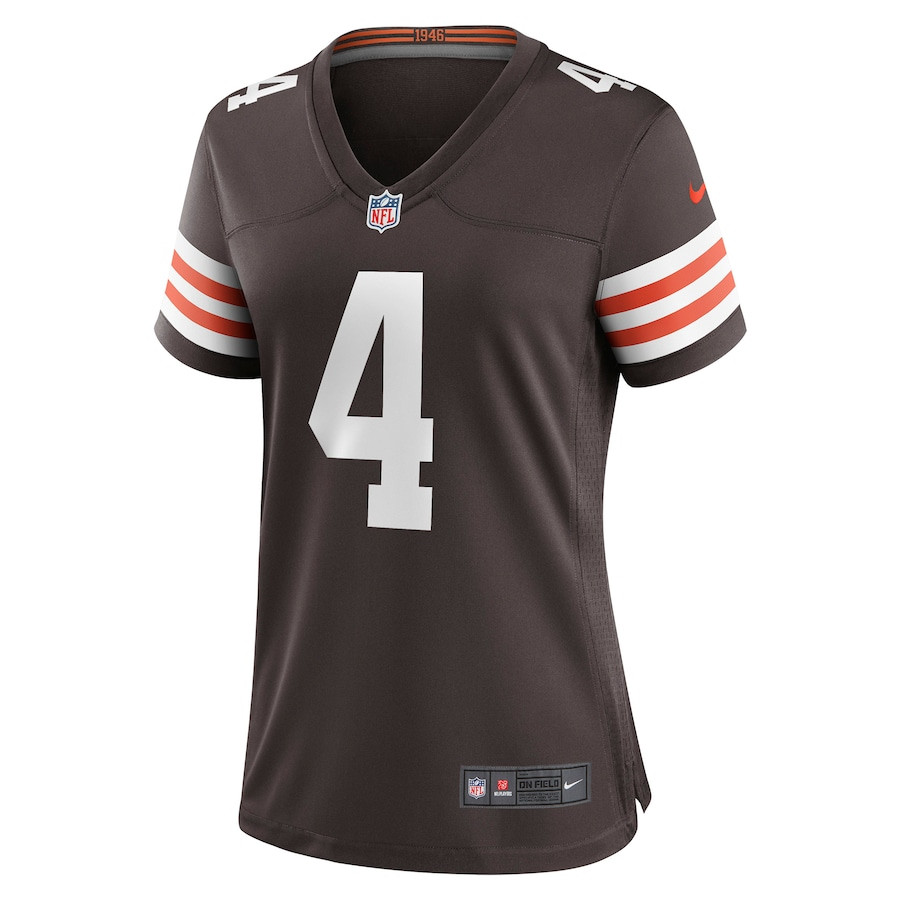 Deshaun Watson 4 Cleveland Browns Brown NFL Jersey Women's
