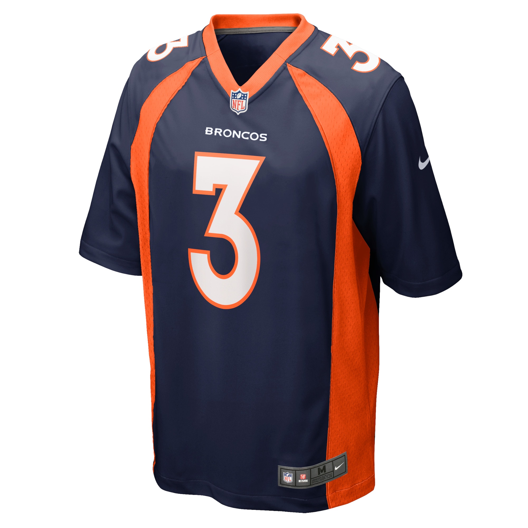 Denver Broncos Russell Wilson Navy Game NFL Jersey Youth