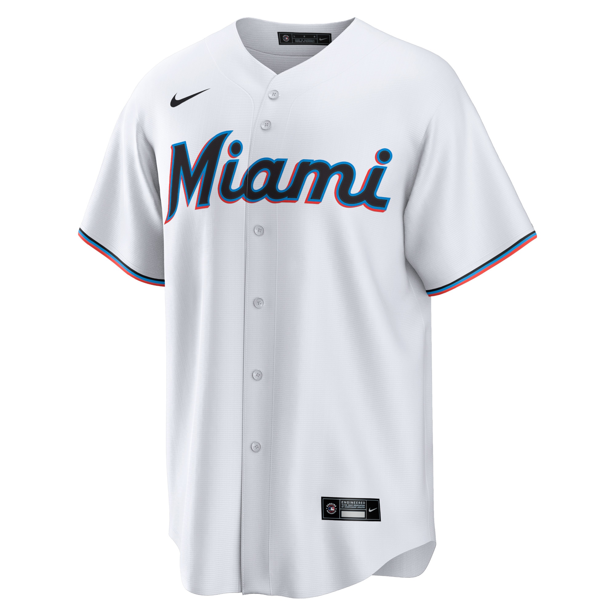 Miami Marlins Sandy Alcantara White Player MLB Jersey Men's