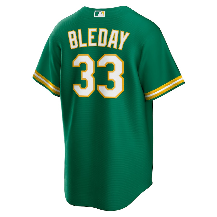 JJ Bleday 33 Oakland Athletics Alternate Team Kelly Green MLB Jersey Men's