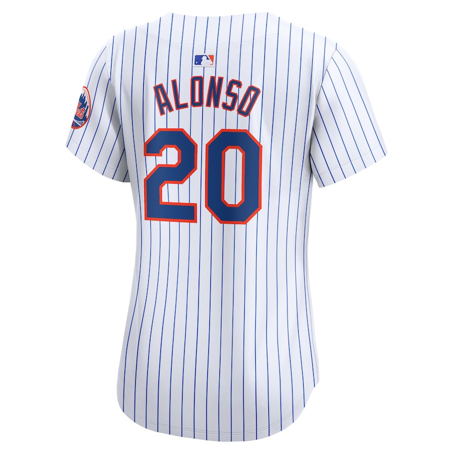 Pete Alonso 20 New York Mets Home Limited White MLB Jersey Women's