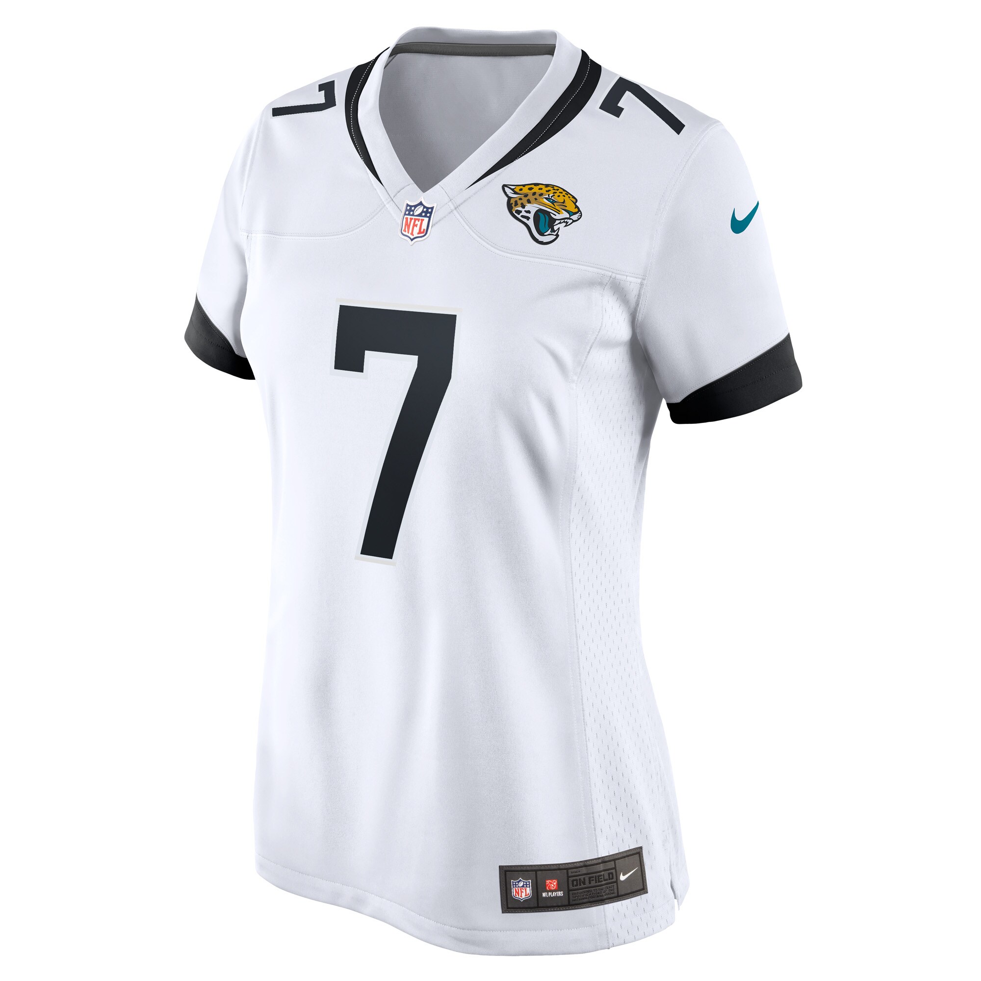 Jacksonville Jaguars Byron Leftwich White Retired Player Game NFL Jersey Women's
