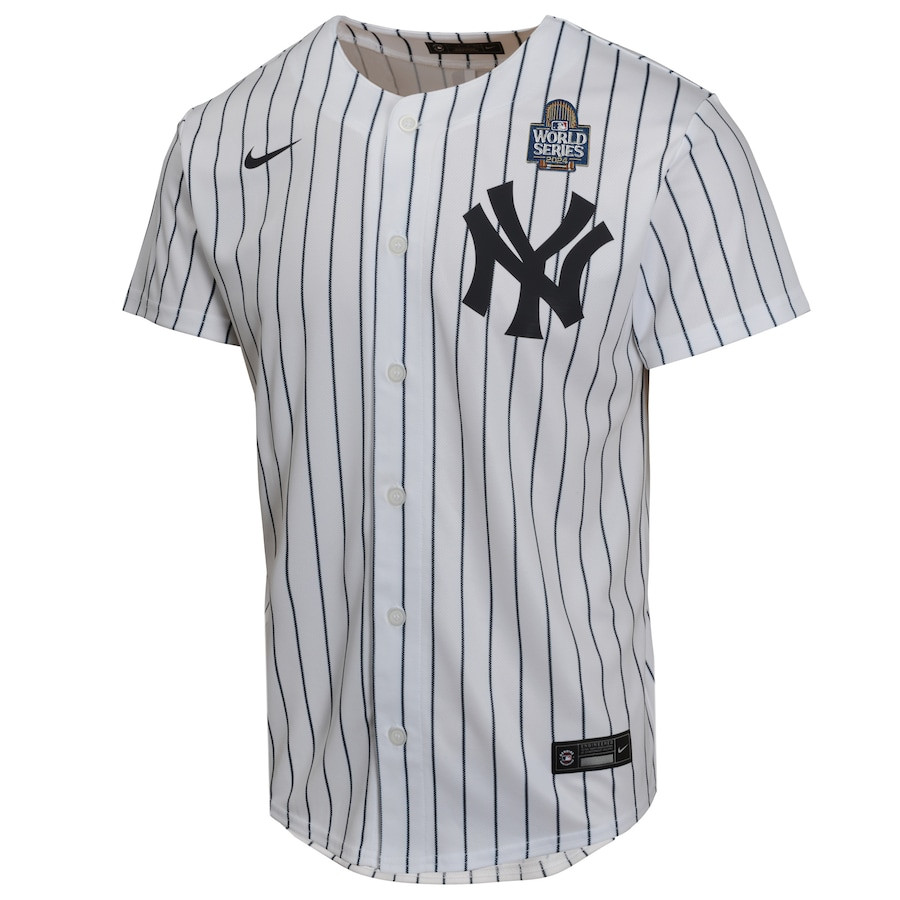 Juan Soto 22 New York Yankees 2024 World Series Home Game Player White MLB Jersey Youth