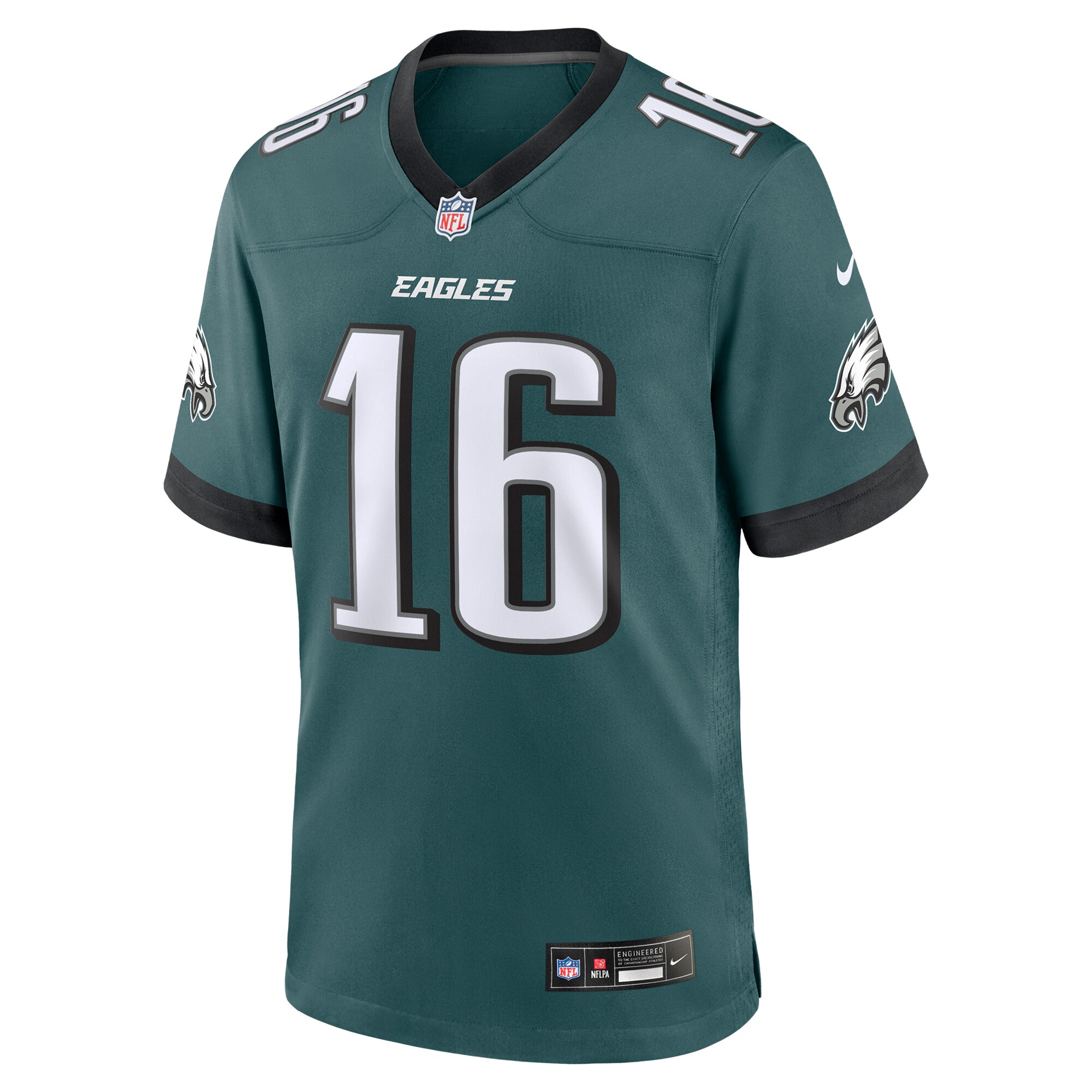 Philadelphia Eagles Tanner McKee Midnight Green Team Game NFL Jersey Men's