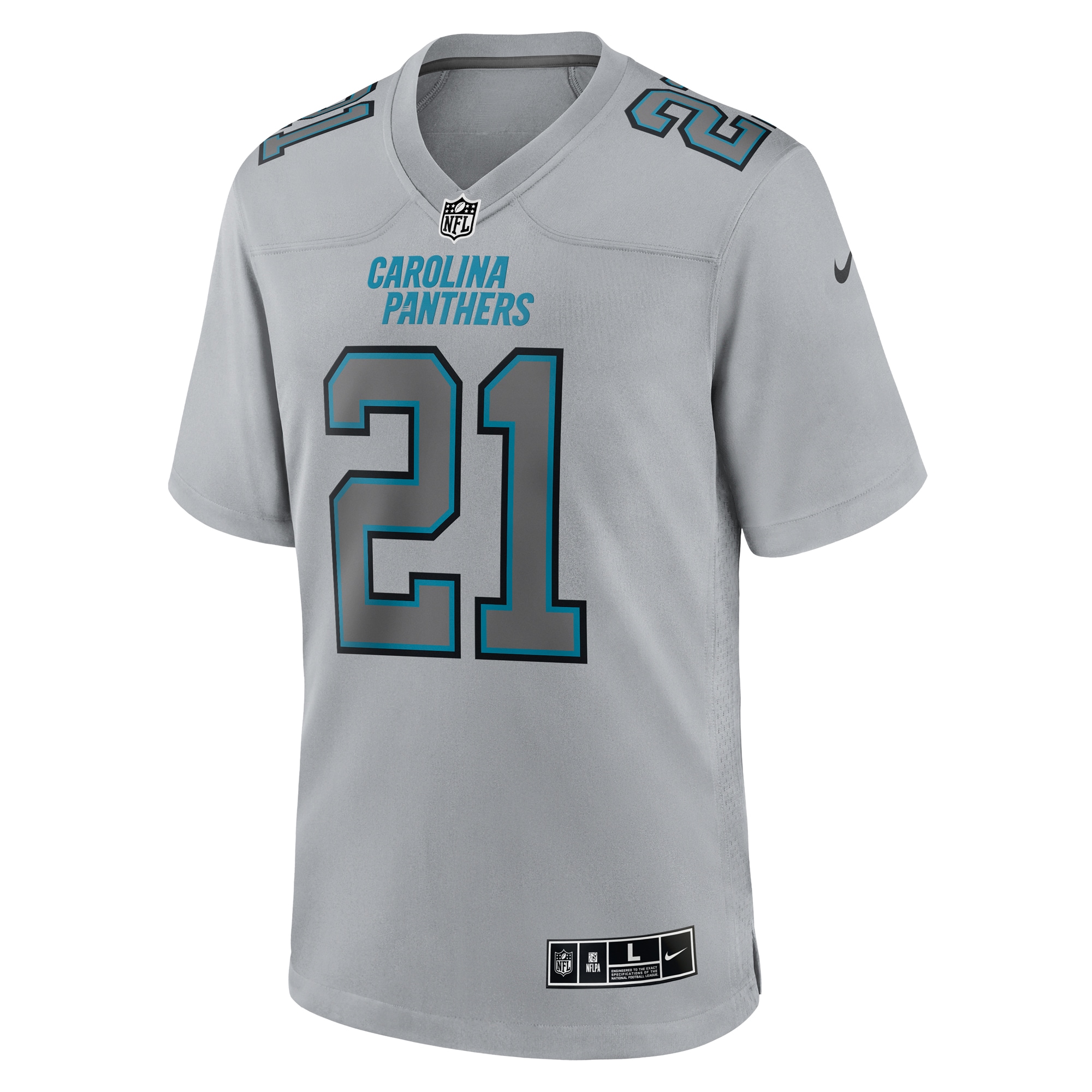 Carolina Panthers Jeremy Chinn Gray Atmosphere Fashion Game NFL Jersey Men's