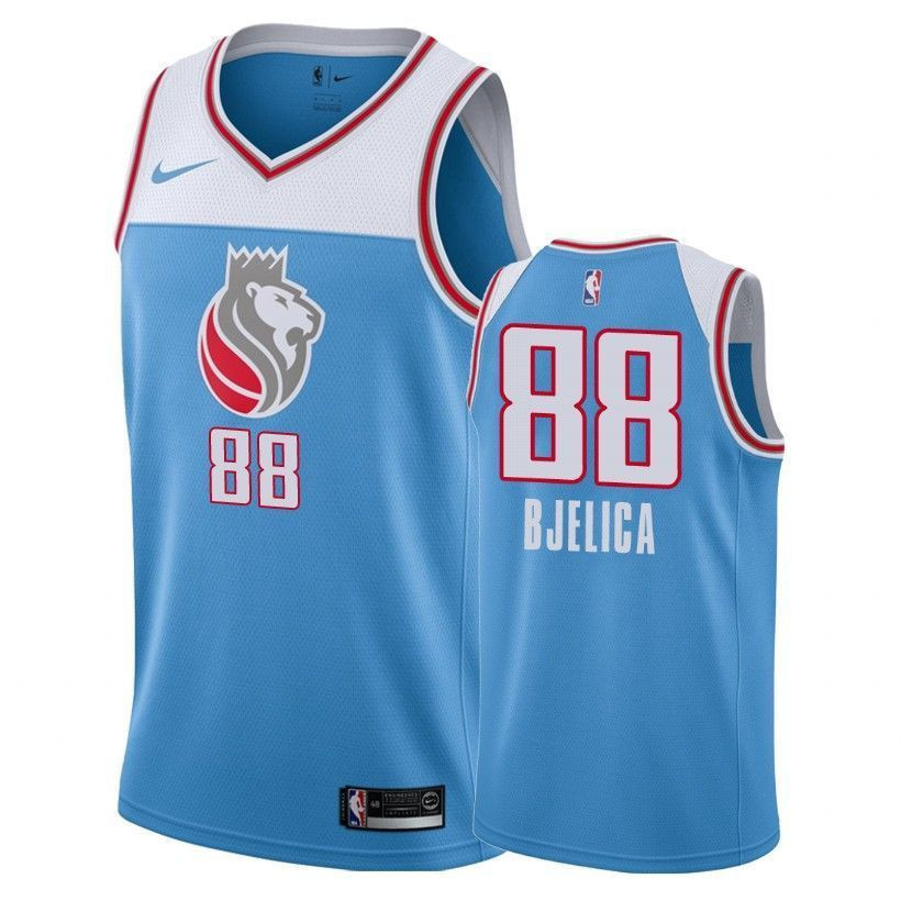 Sacramento Kings Nemanja Bjelica 88 City Blue NBA Jersey Men's