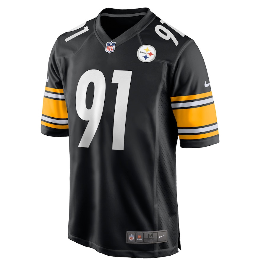 Preston Smith 91 Pittsburgh Steelers Game Black NFL Jersey Men's