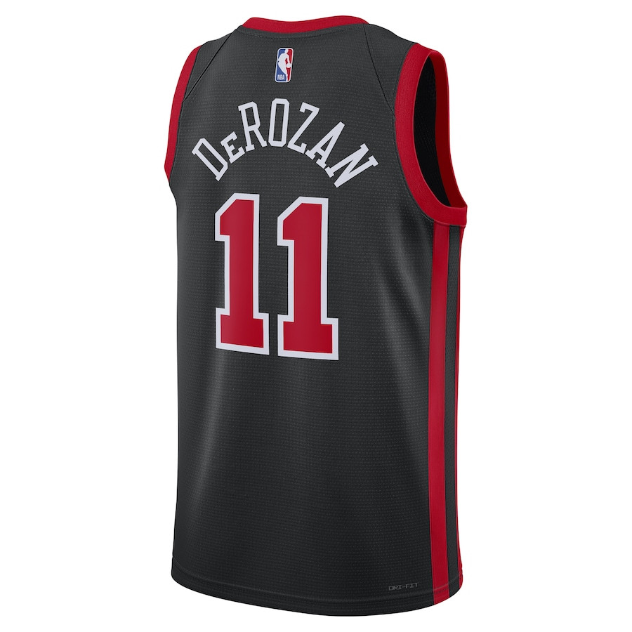 DeMar DeRozan 11 Chicago Bulls 2023/24 Swingman City Editio Unisex Black NBA Jersey Unisex