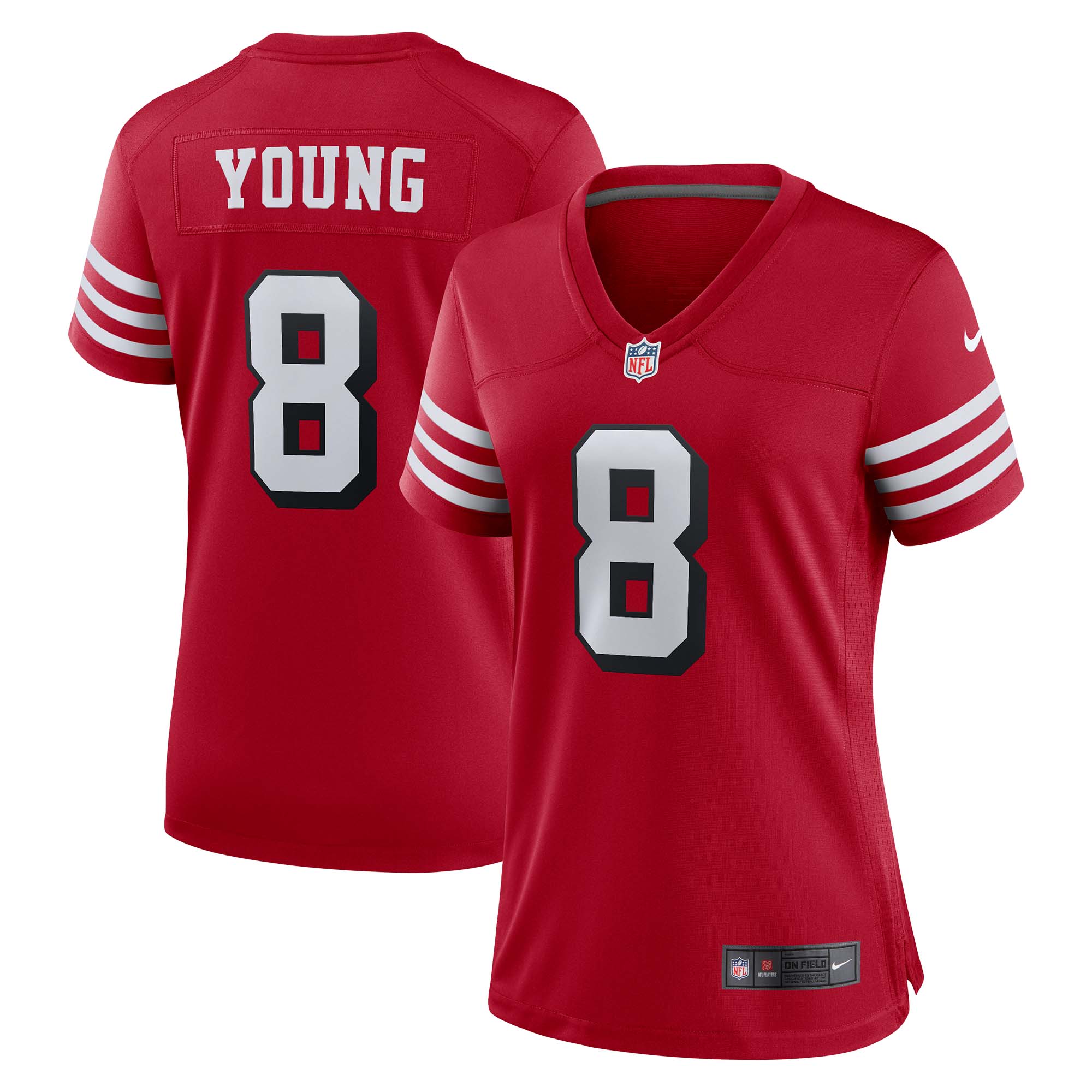 San Francisco 49ers Steve Young Scarlet Alternate Game NFL Jersey Women's