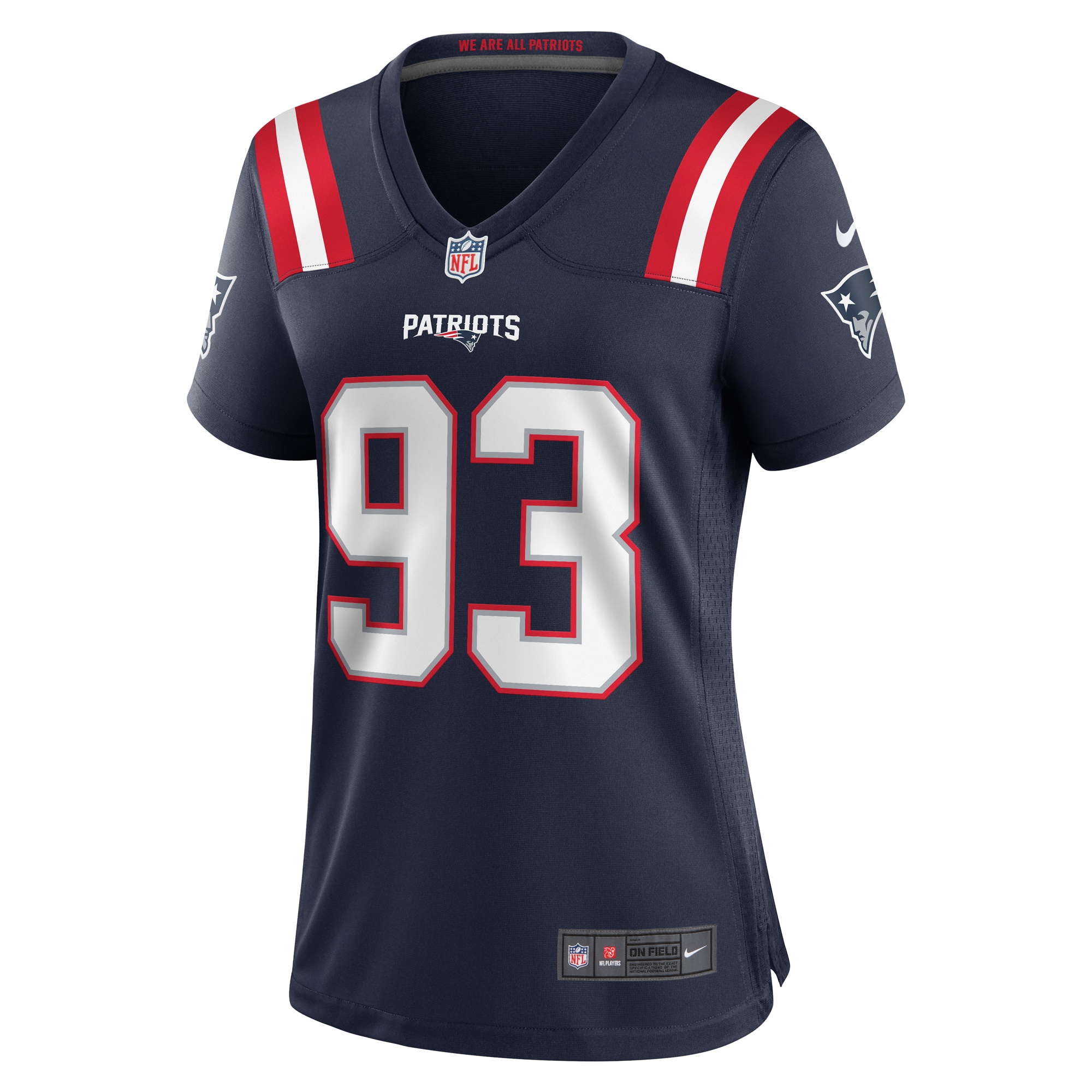 New England Patriots Lawrence Guy Navy Team Game NFL Jersey Women's