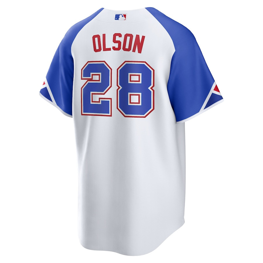 Matt Olson 28 Atlanta Braves 2023 City Connect White MLB Jersey Men's