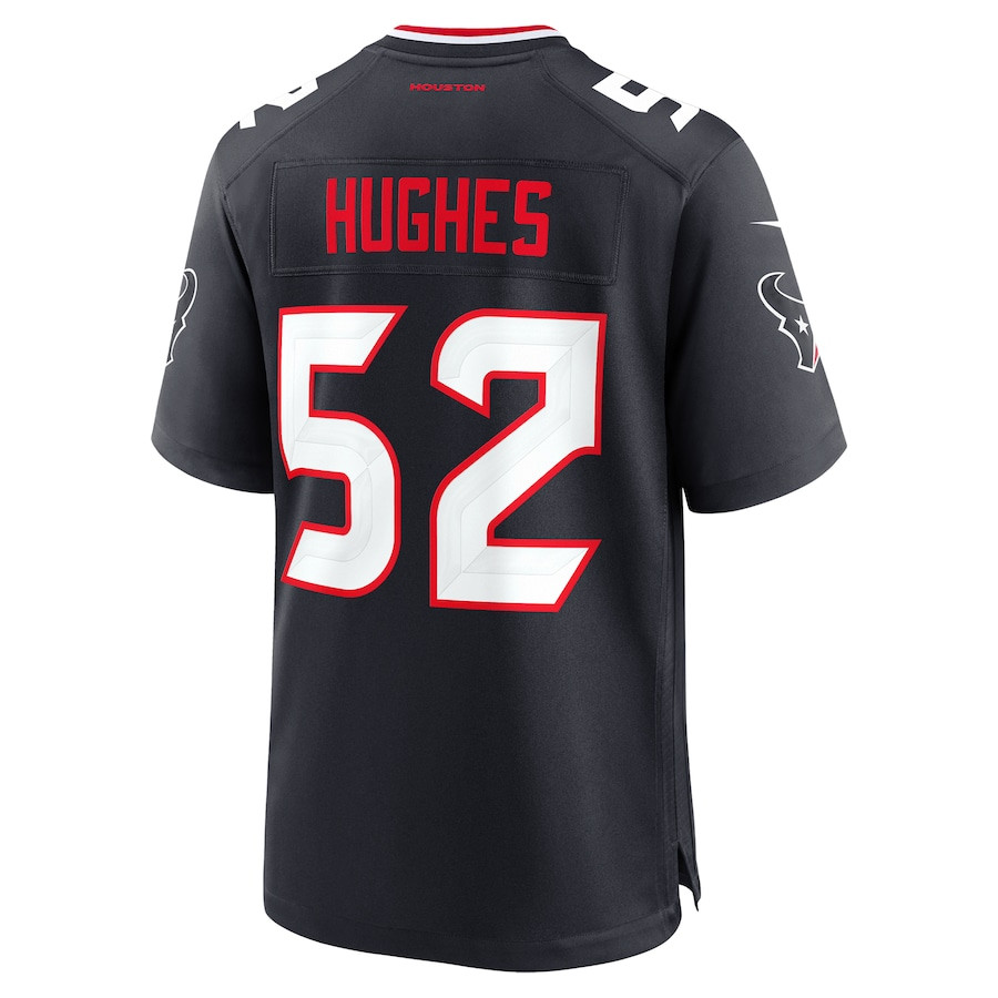 Jerry Hughes 52 Houston Texans Team Game Navy NFL Jersey Men's