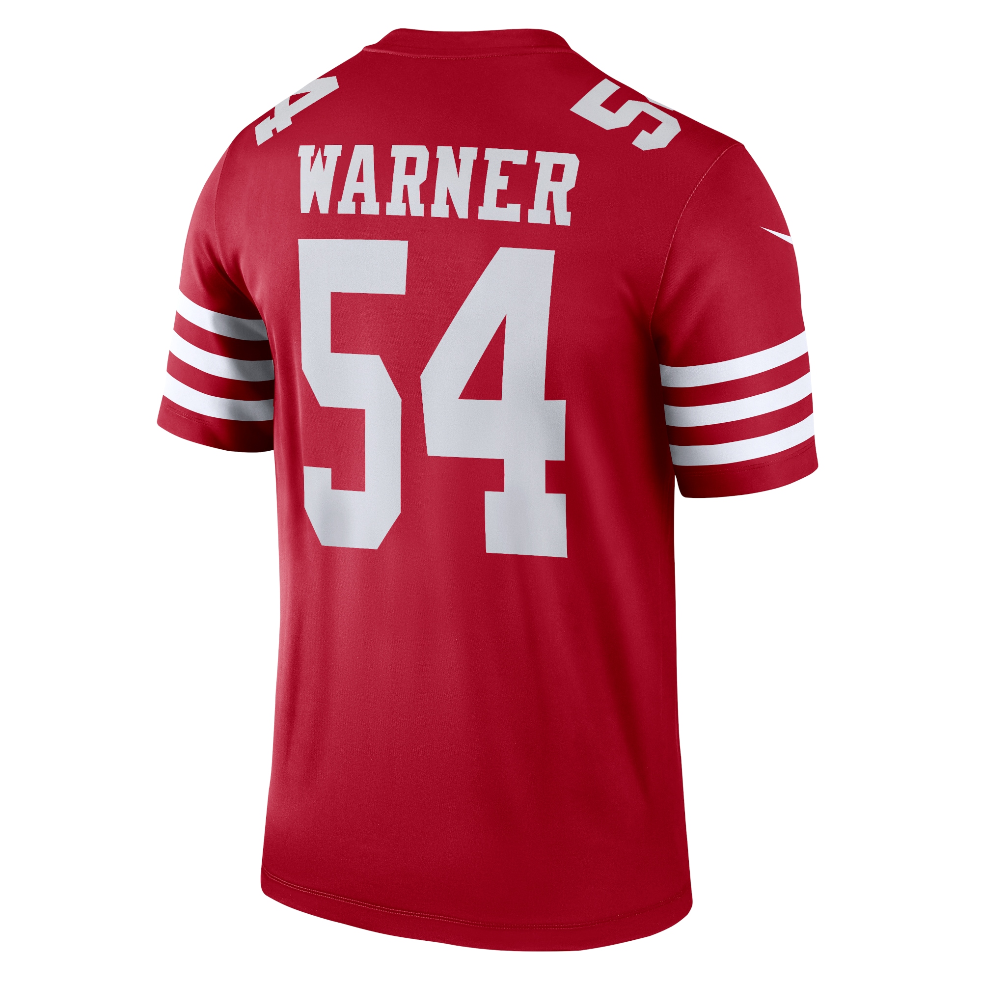 San Francisco 49ers Fred Warner Scarlet Team Legend Player Performance Top NFL Jersey Men's